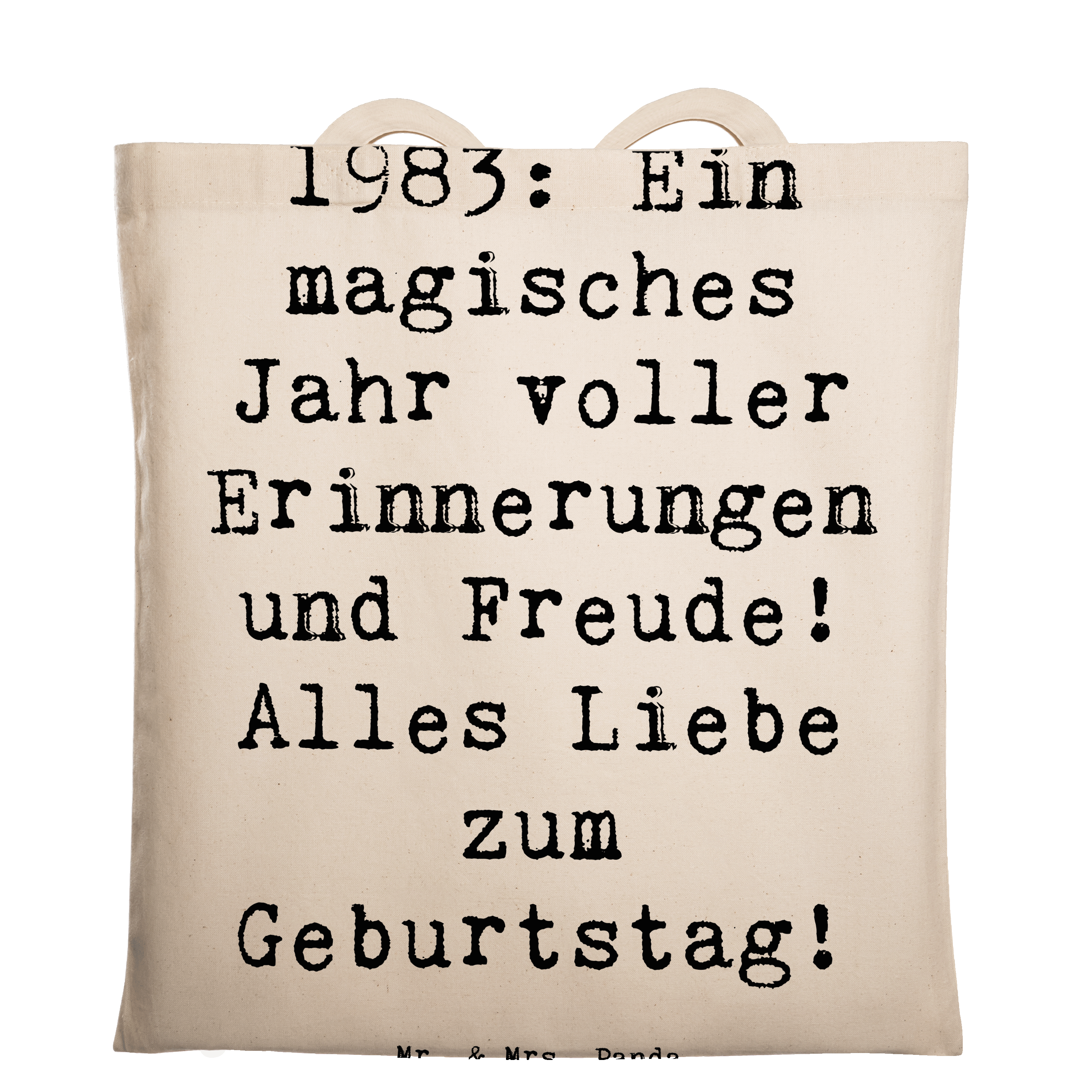 Tragetasche Spruch 1983 Geburtstagserinnerungen