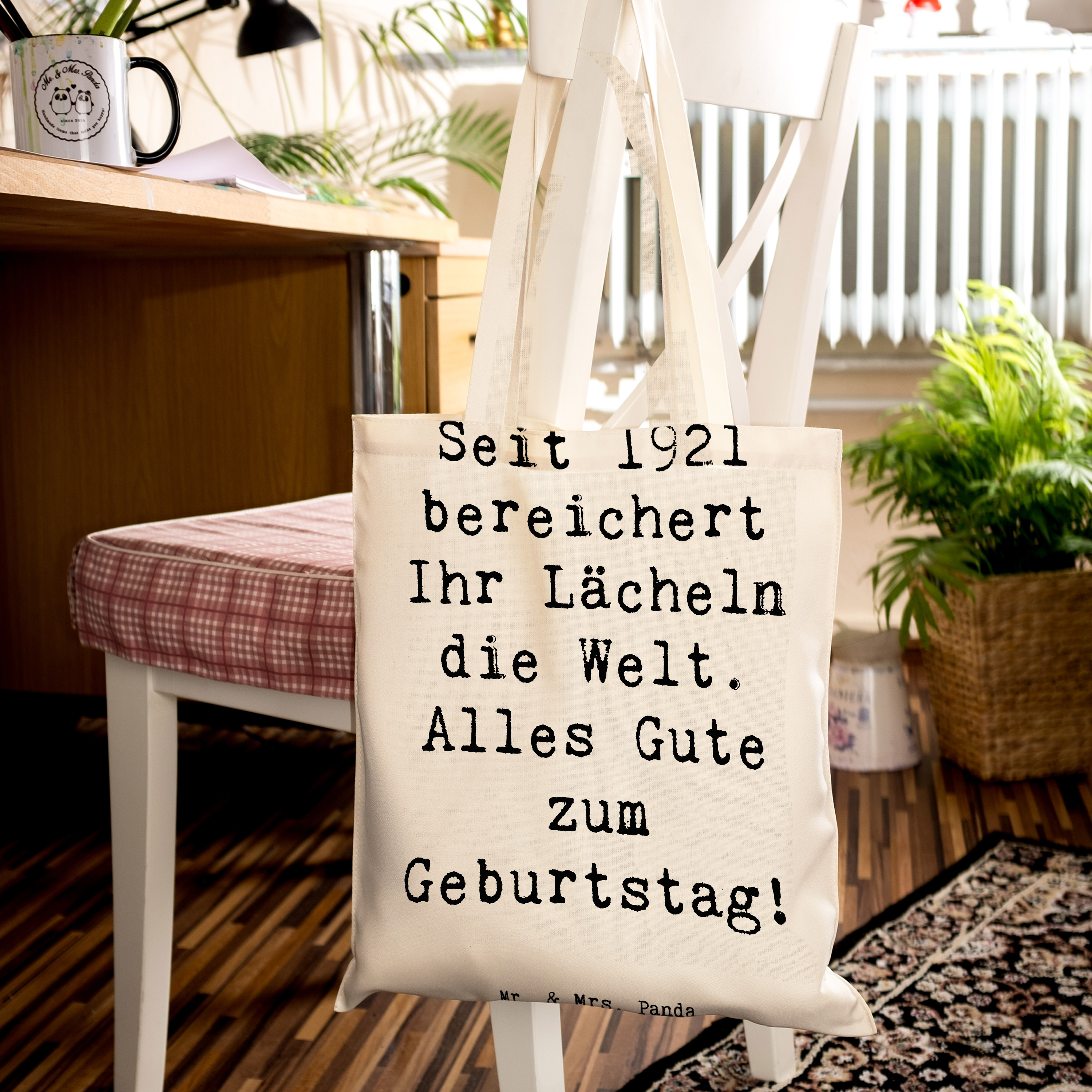 Tragetasche Spruch 1921 Geburtstag