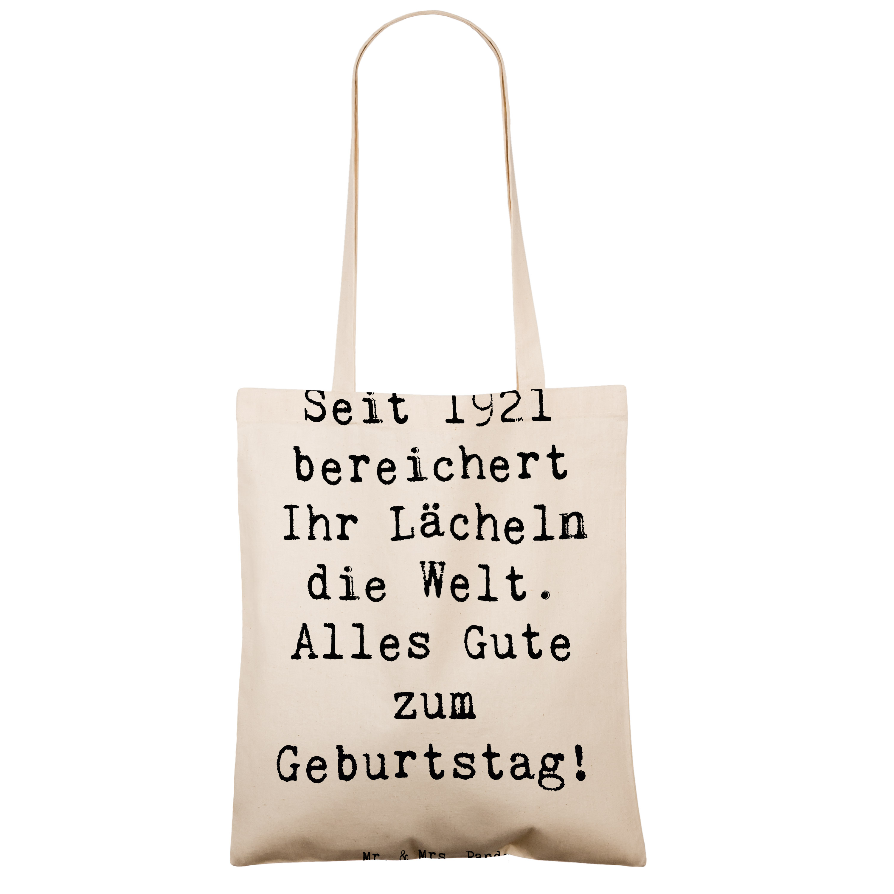 Tragetasche Spruch 1921 Geburtstag