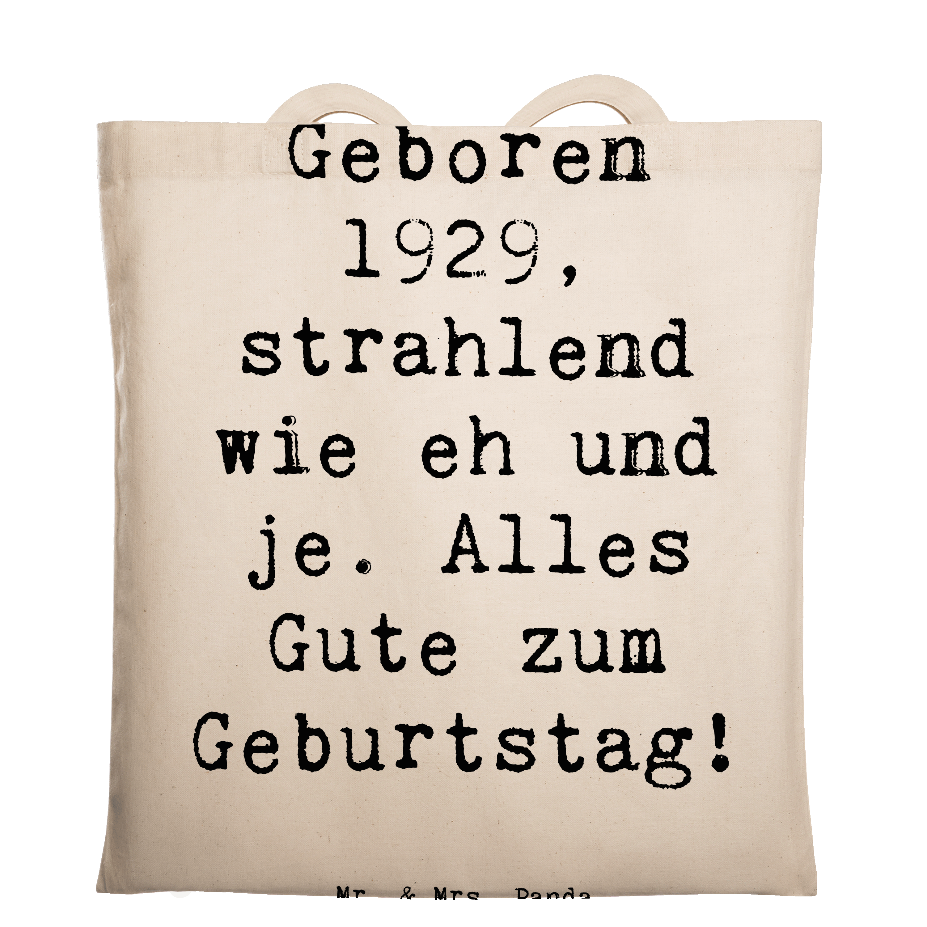 Tragetasche Spruch 1929 Geburtstag