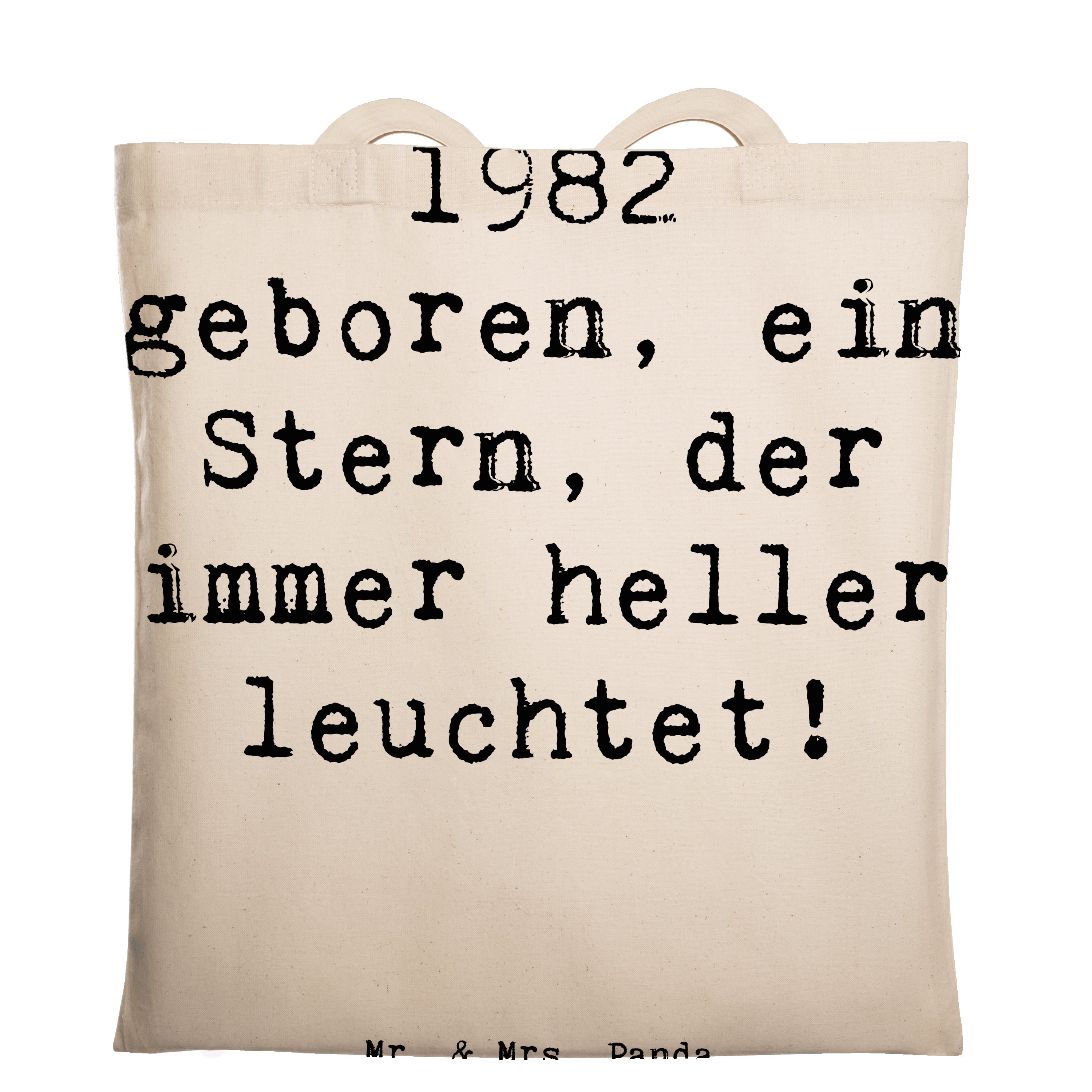 Tragetasche Spruch 1982 Geburtstag Stern