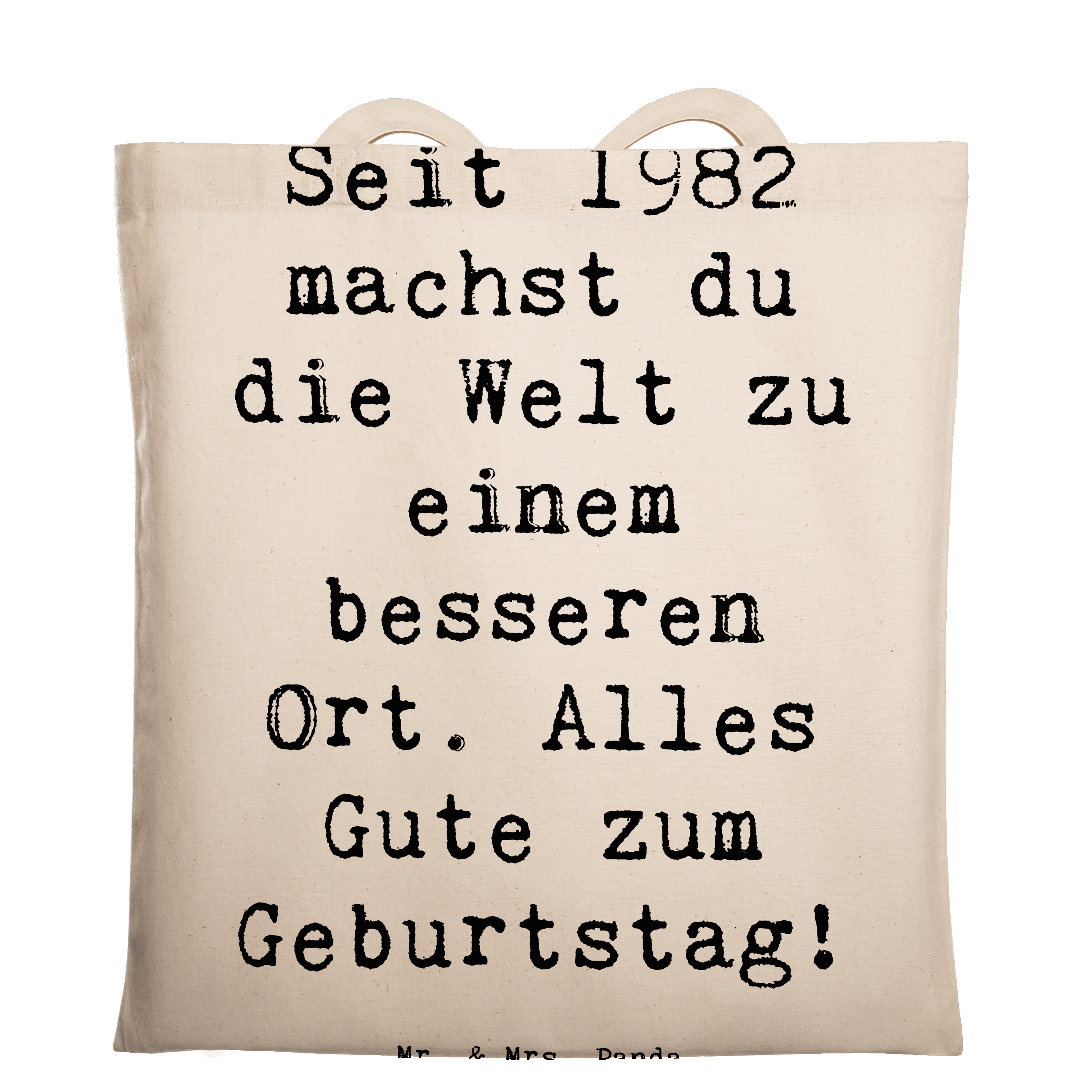 Tragetasche Spruch 1982 Geburtstag