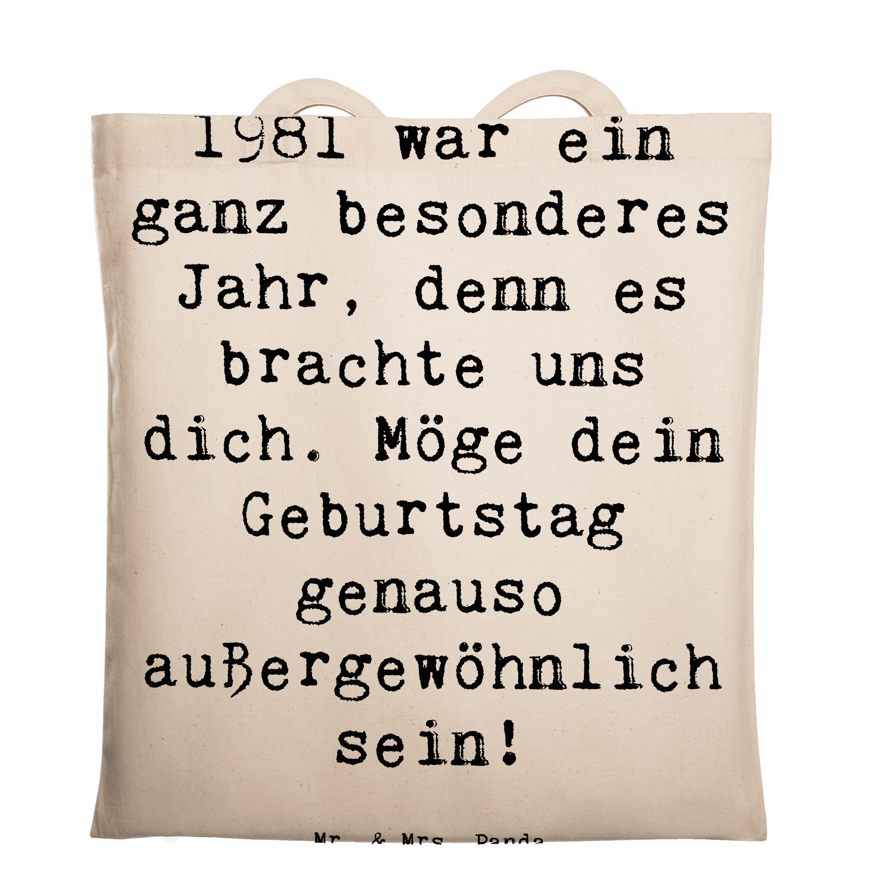 Tragetasche Spruch 1981 Geburtstag Wunder