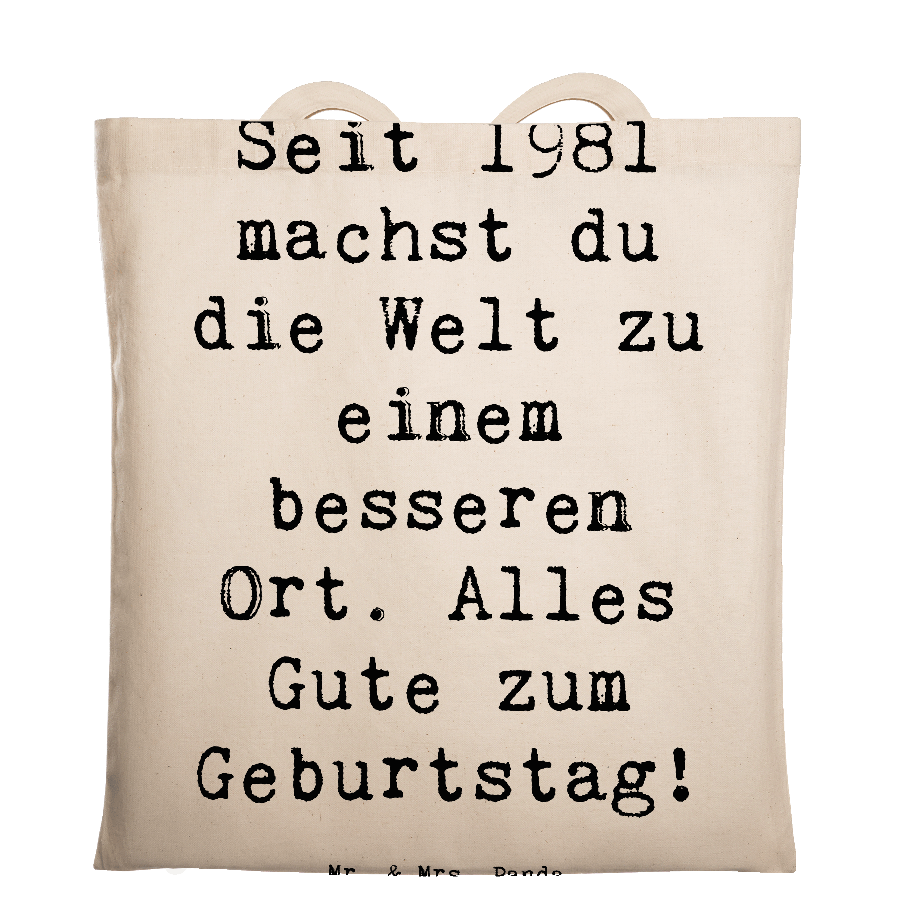 Tragetasche Spruch 1981 Geburtstag