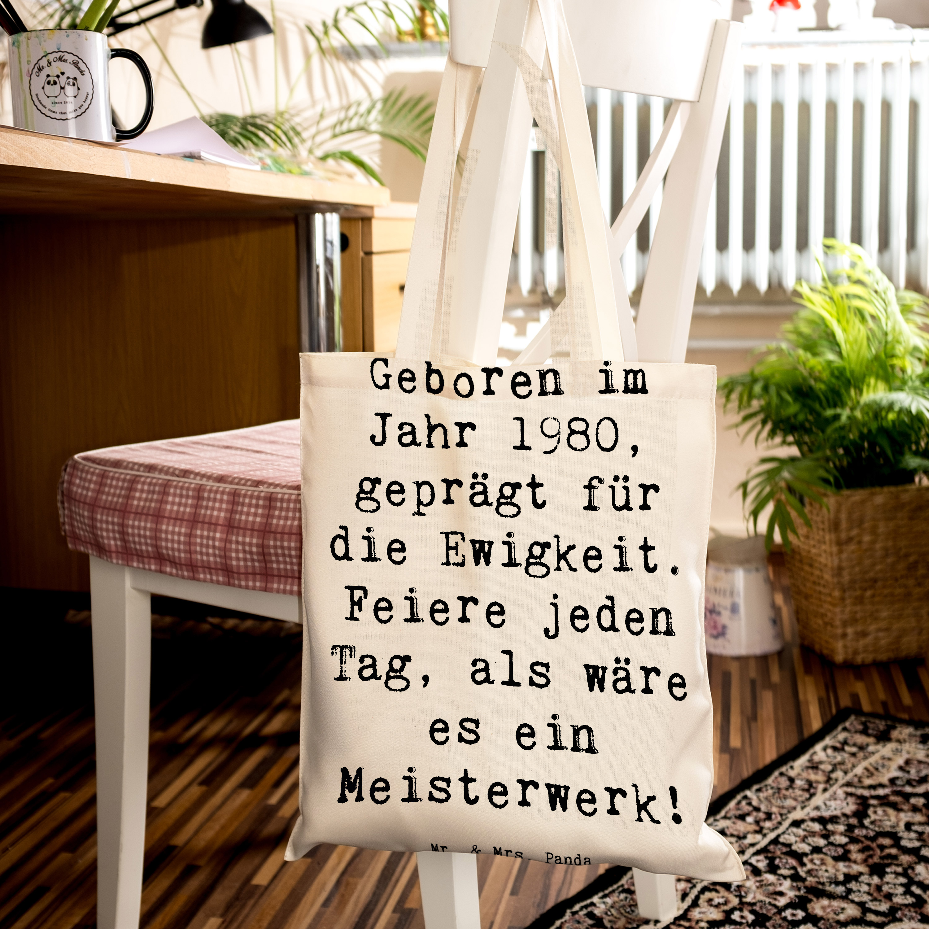 Tragetasche Spruch 1980 Geburtstag Feier