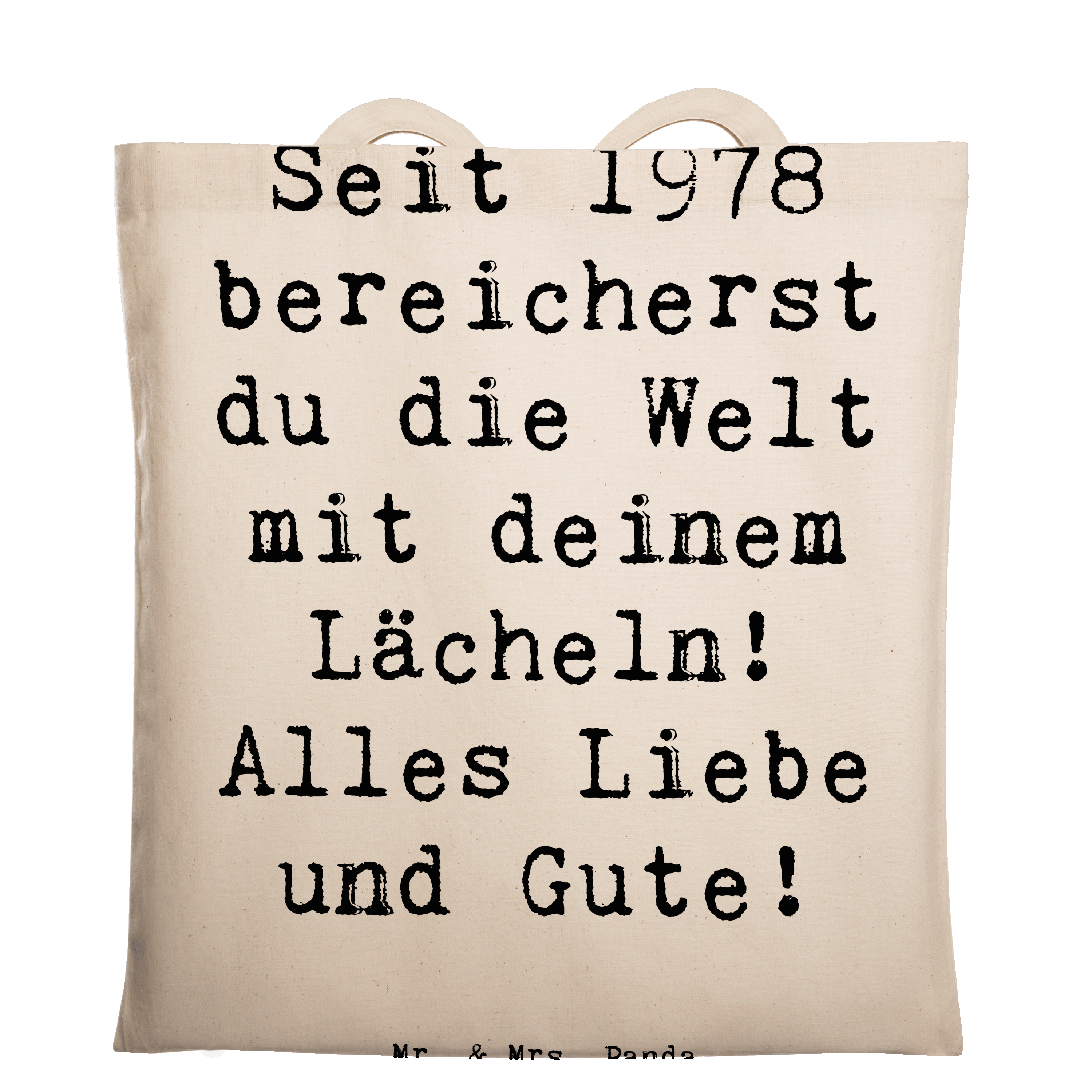 Tragetasche Spruch 1978 Geburtstag