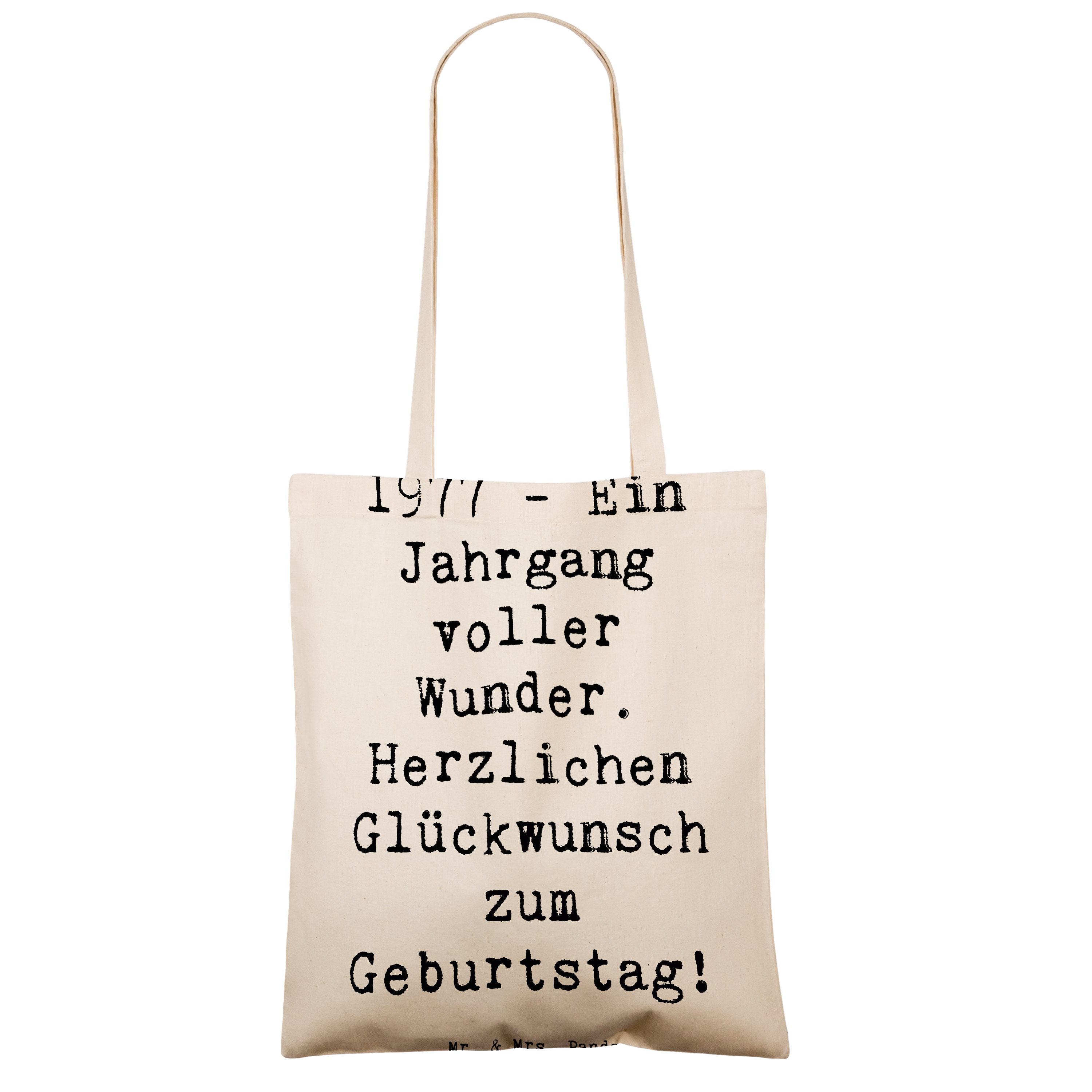 Tragetasche Spruch 1977 Geburtstag Wunder