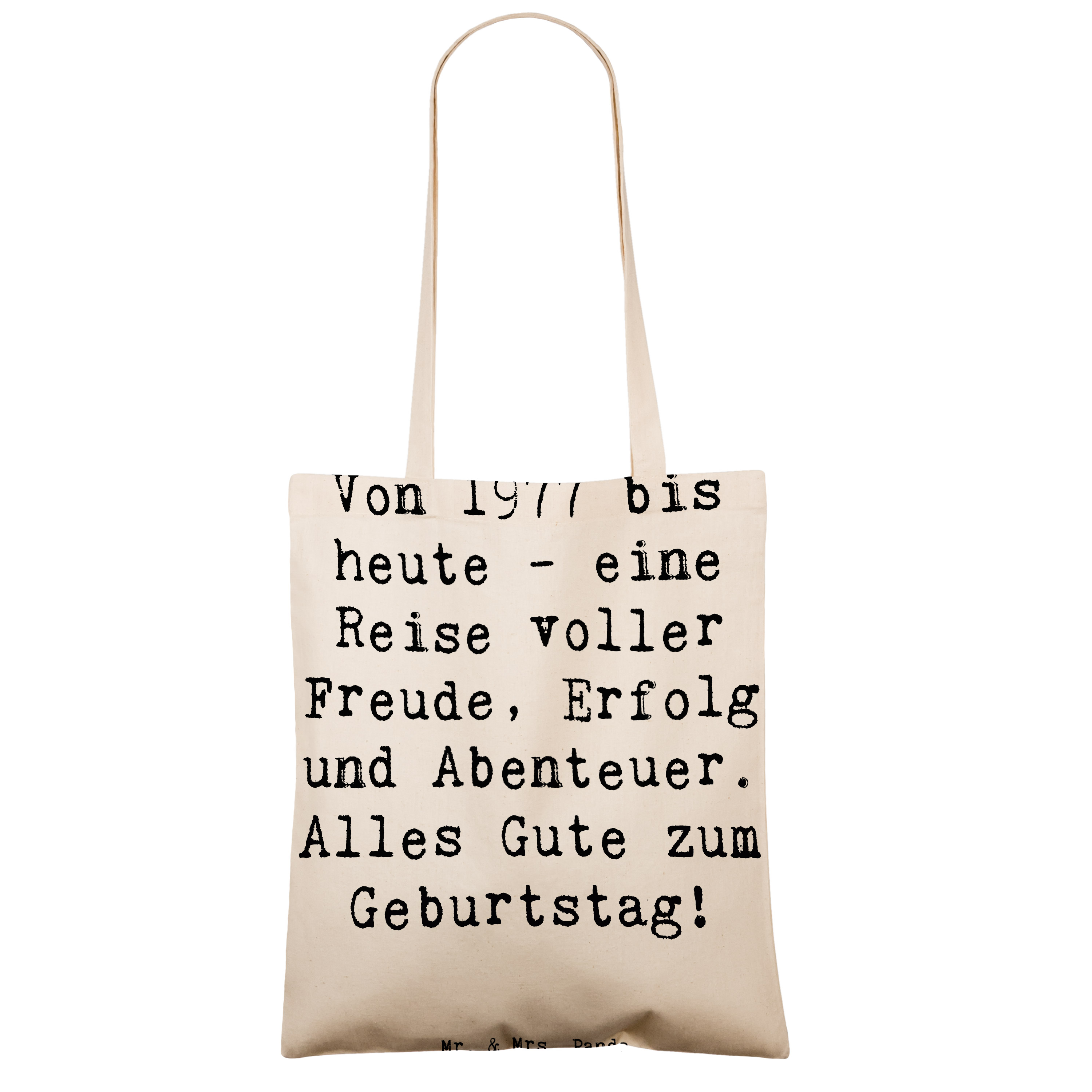 Tragetasche Spruch 1977 Geburtstag