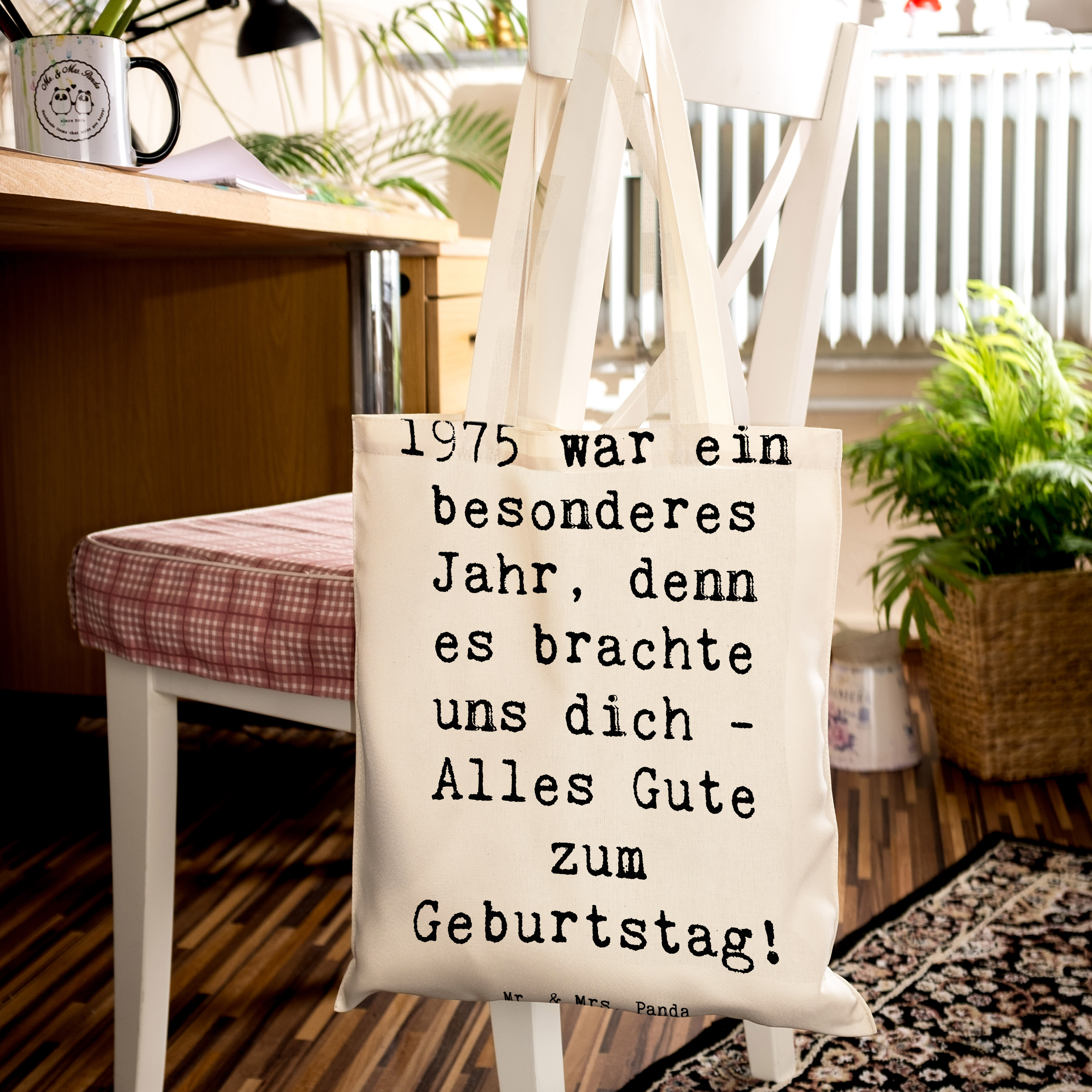 Tragetasche Spruch 1975 Geburtstag