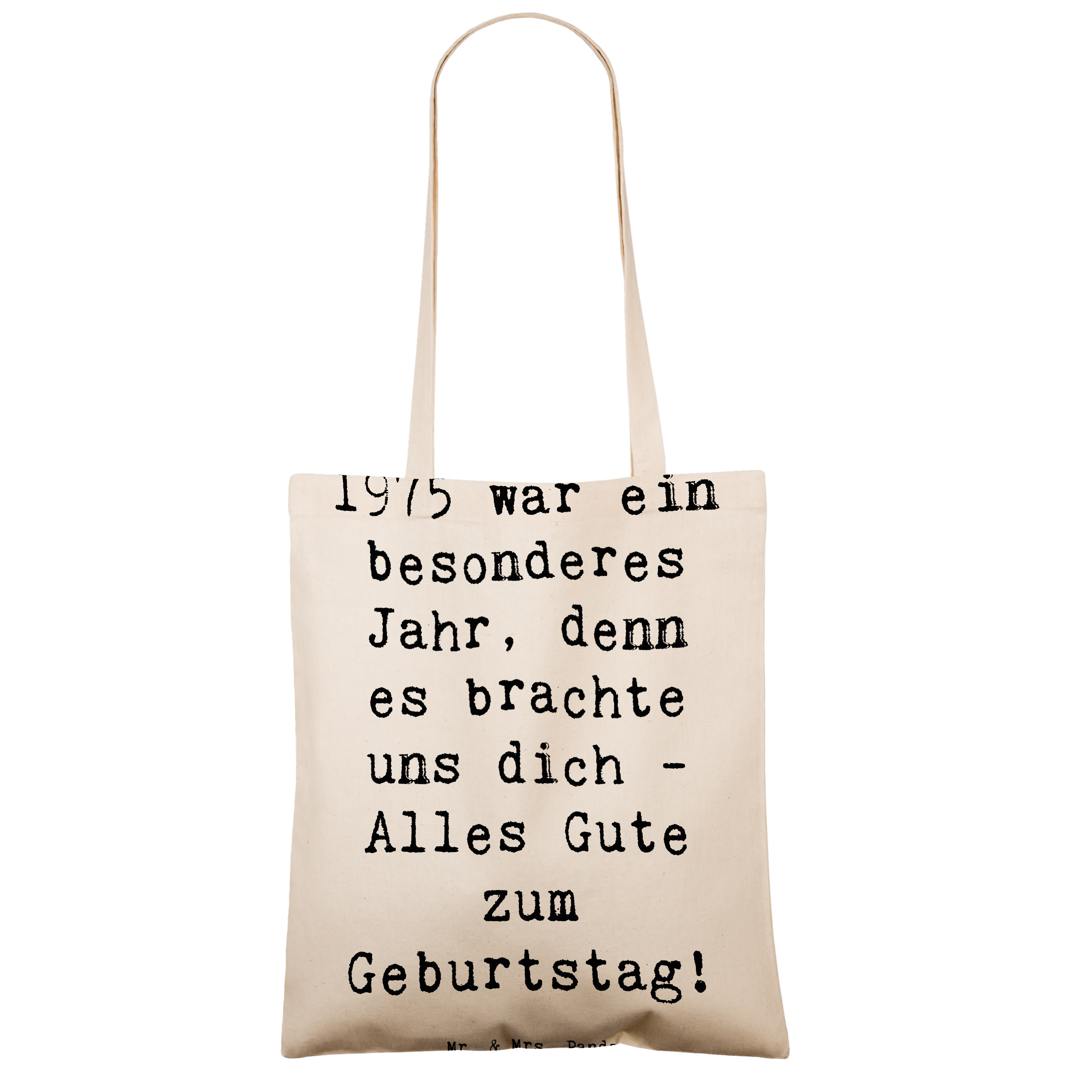 Tragetasche Spruch 1975 Geburtstag