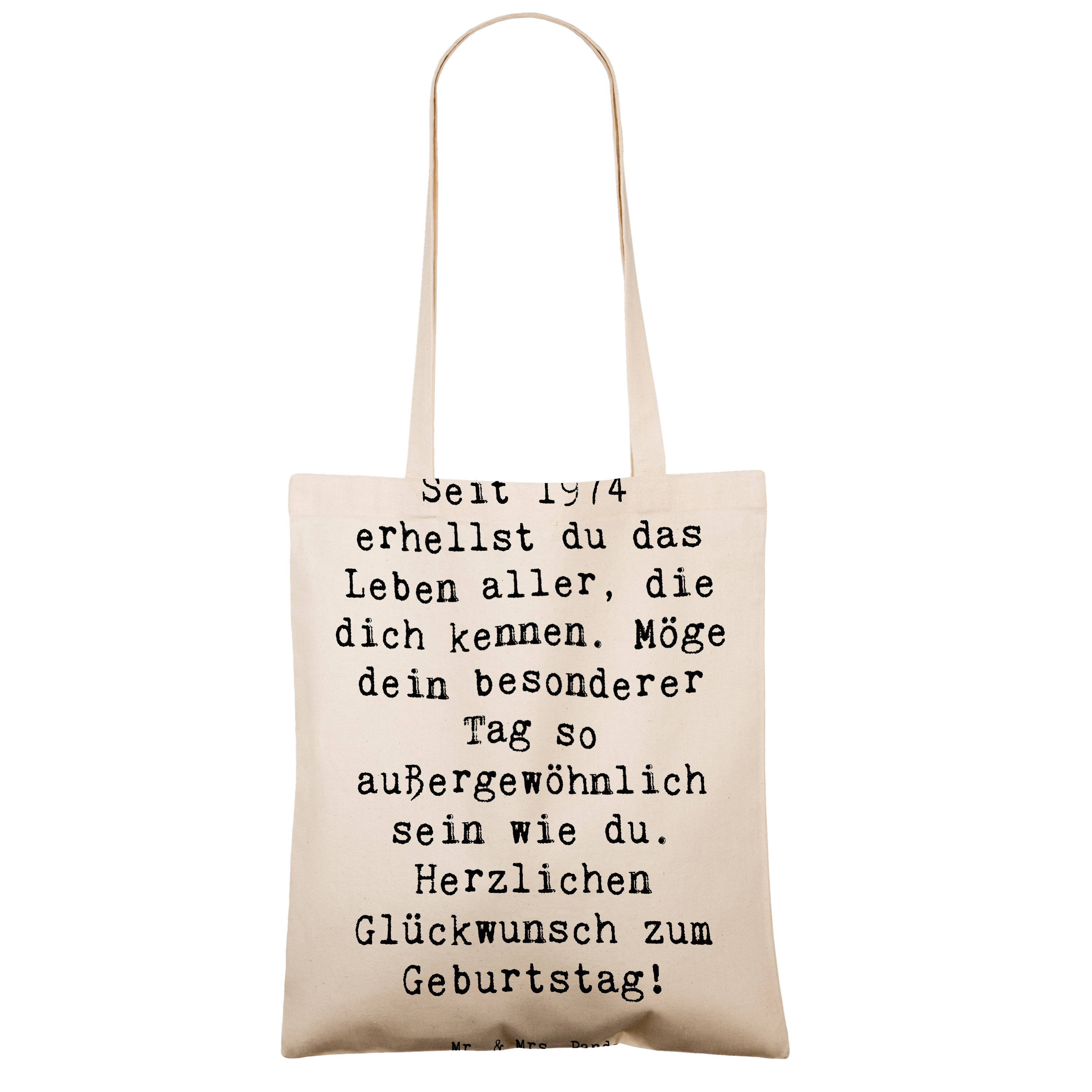 Tragetasche Spruch 1974 Geburtstag