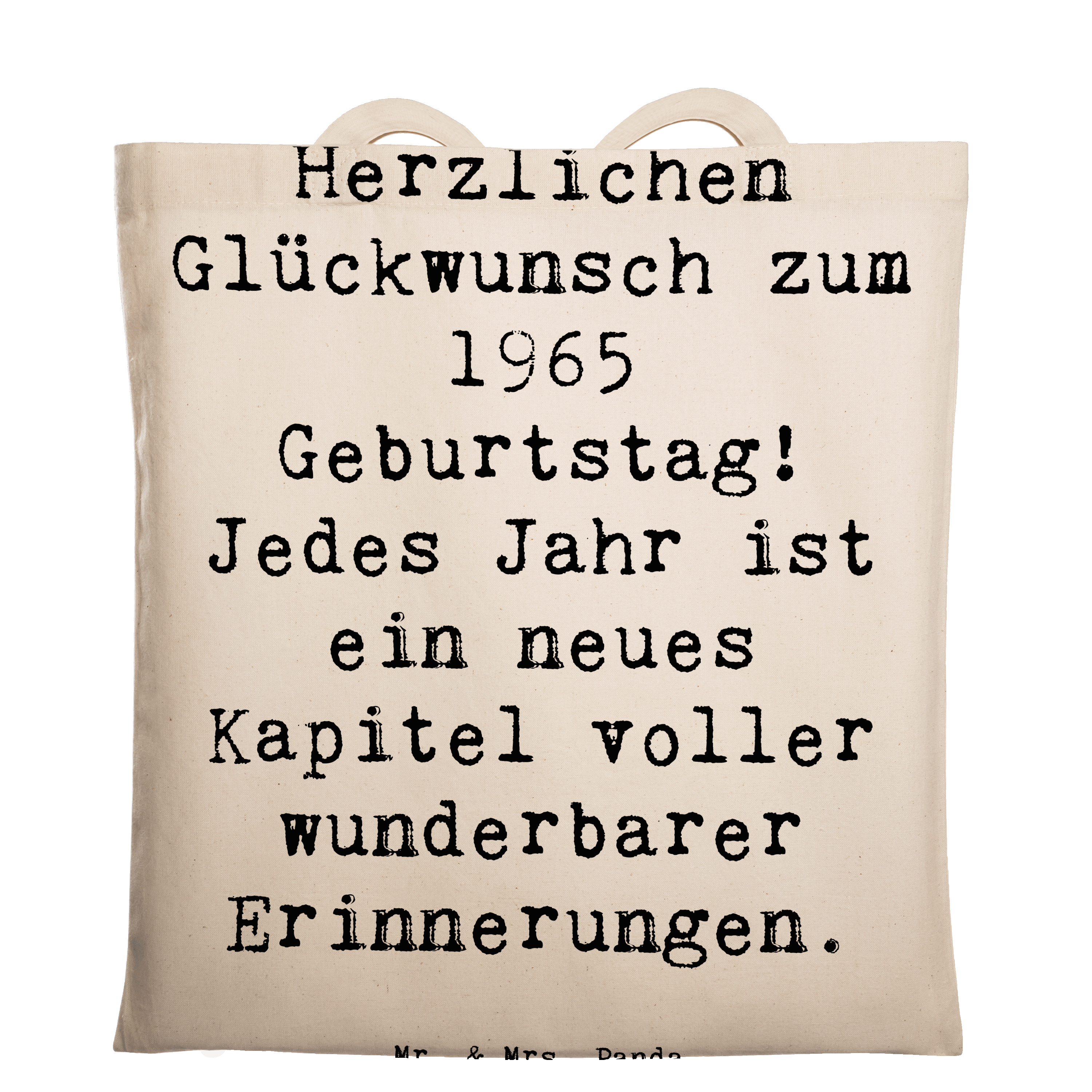 Tragetasche Spruch 1965 Geburtstag