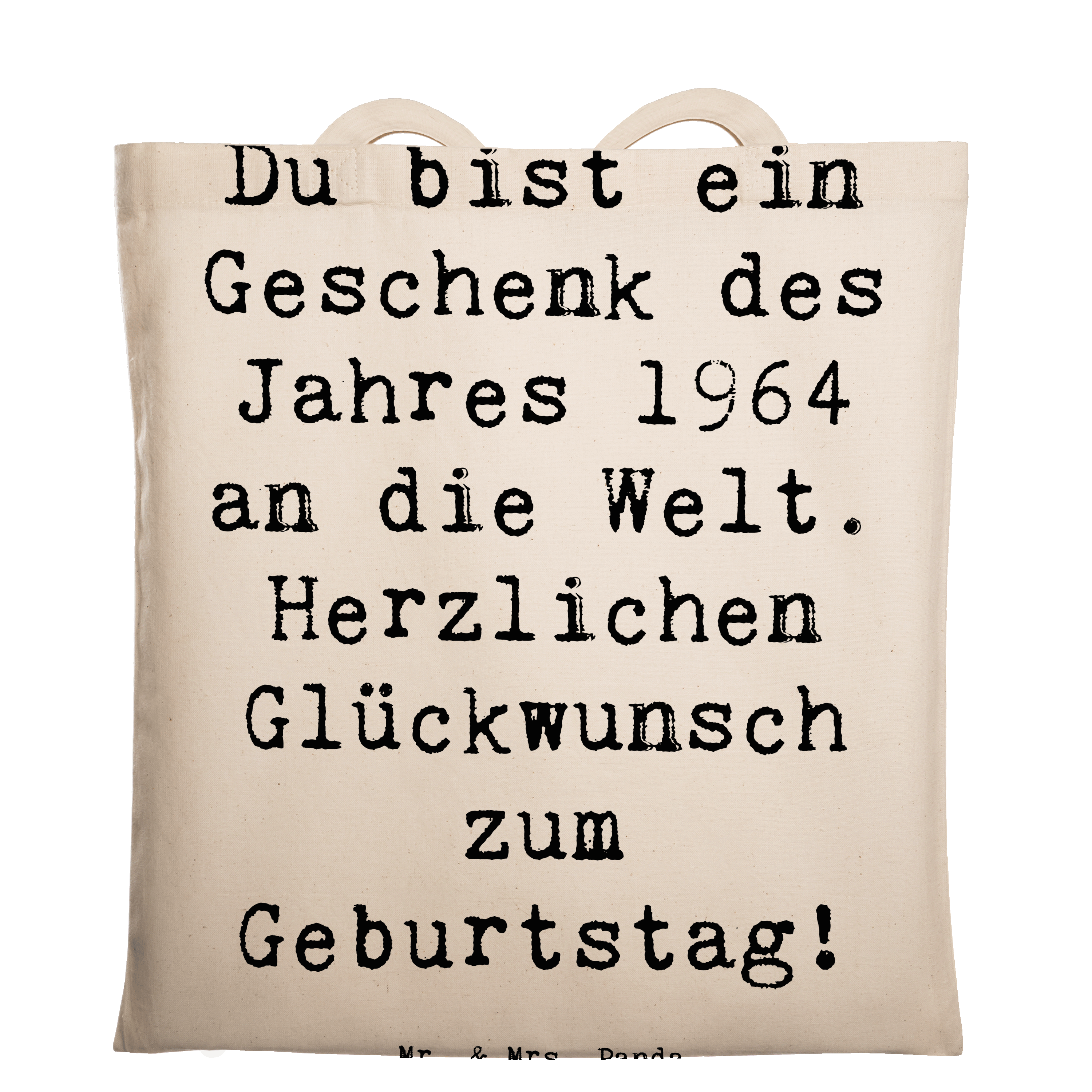 Tragetasche Spruch 1964 Geburtstag Geschenk