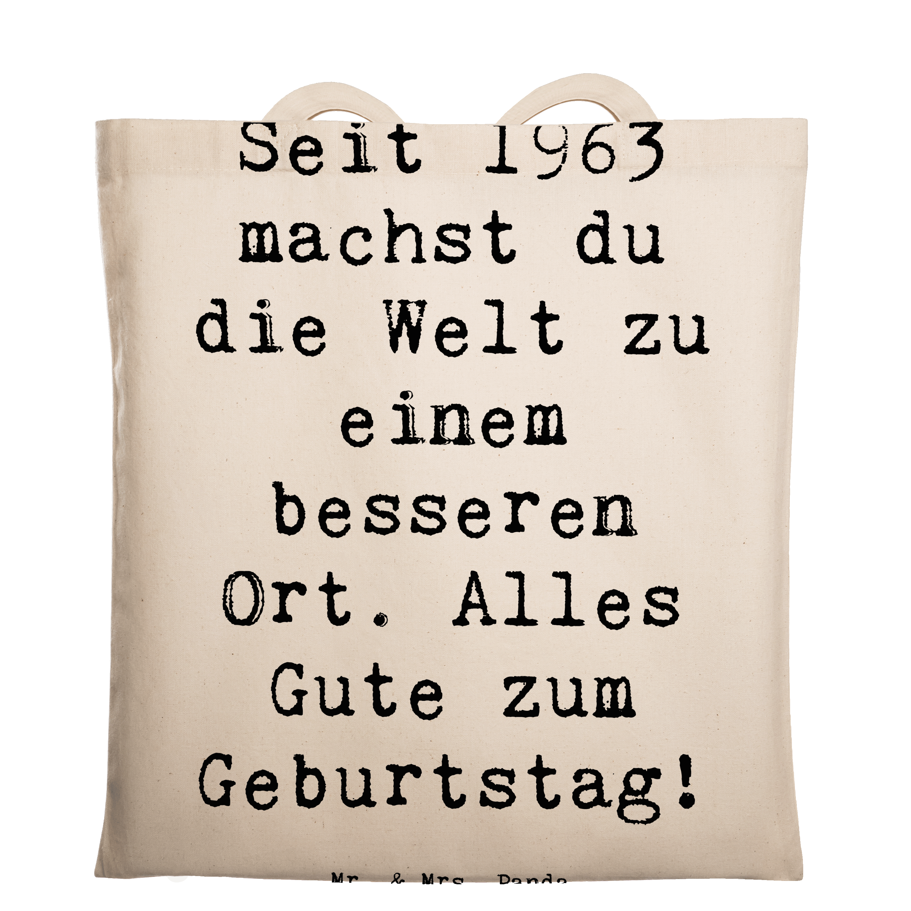 Tragetasche Spruch 1963 Geburtstag