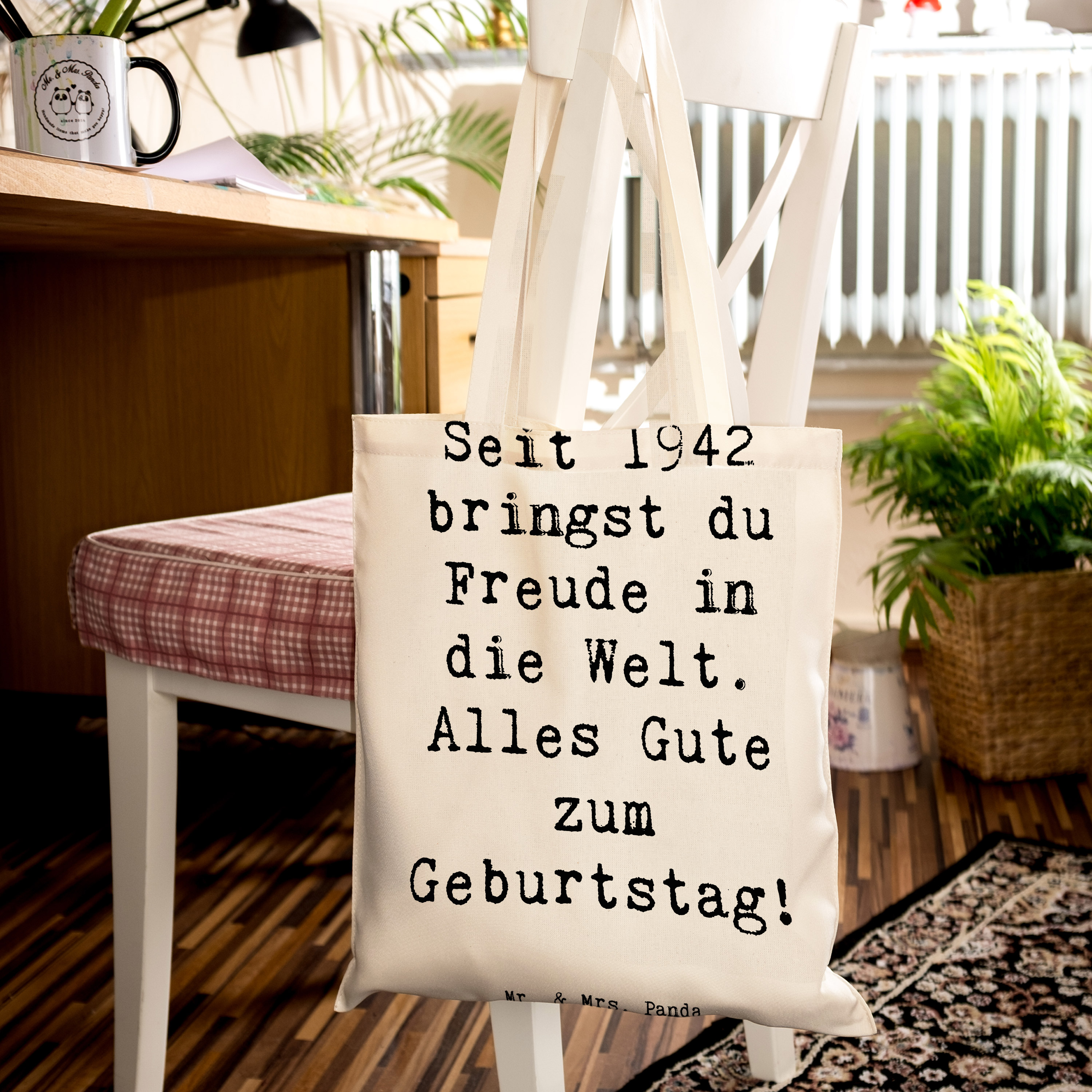 Tragetasche Spruch 1942 Geburtstag Freude