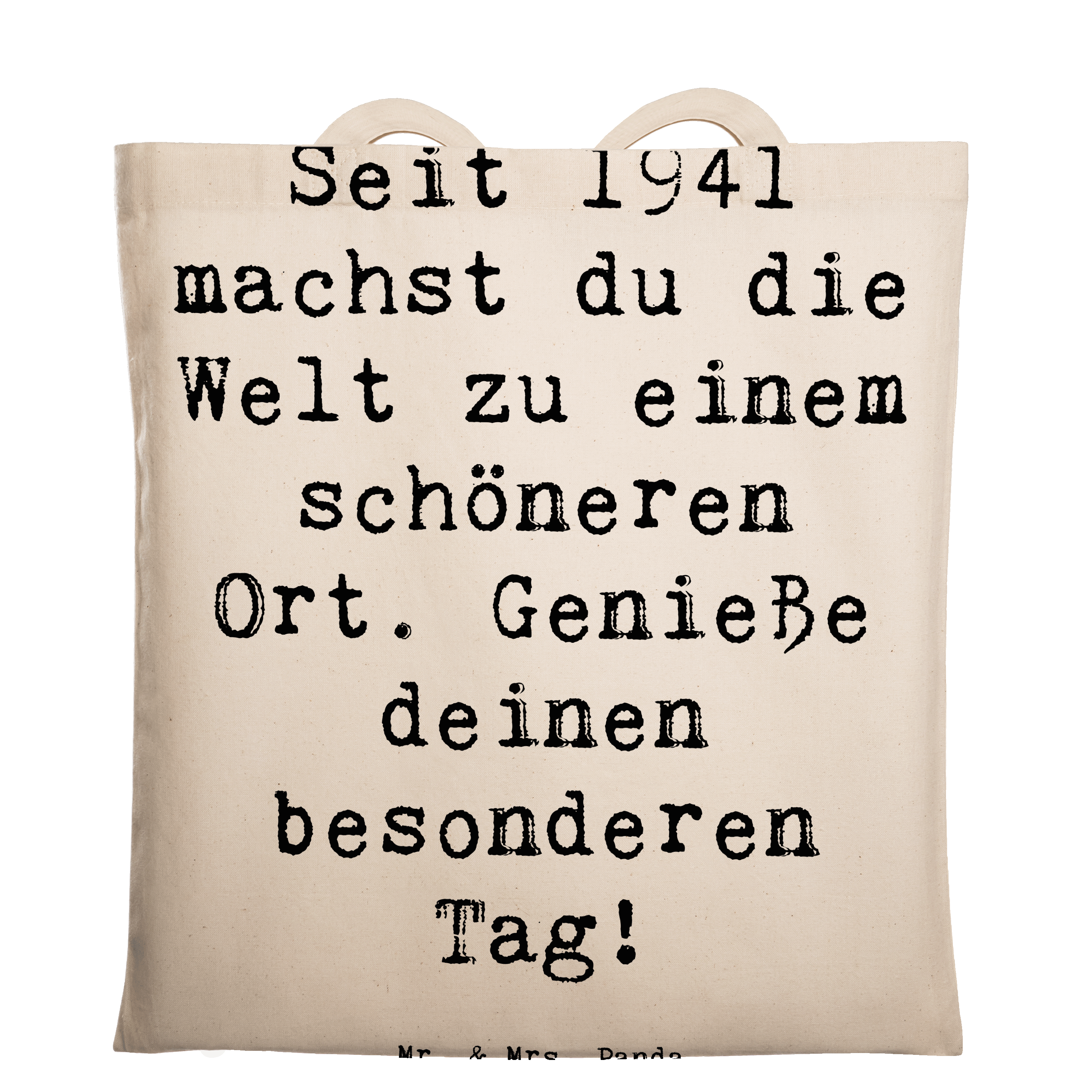 Tragetasche Spruch 1941 Geburtstag