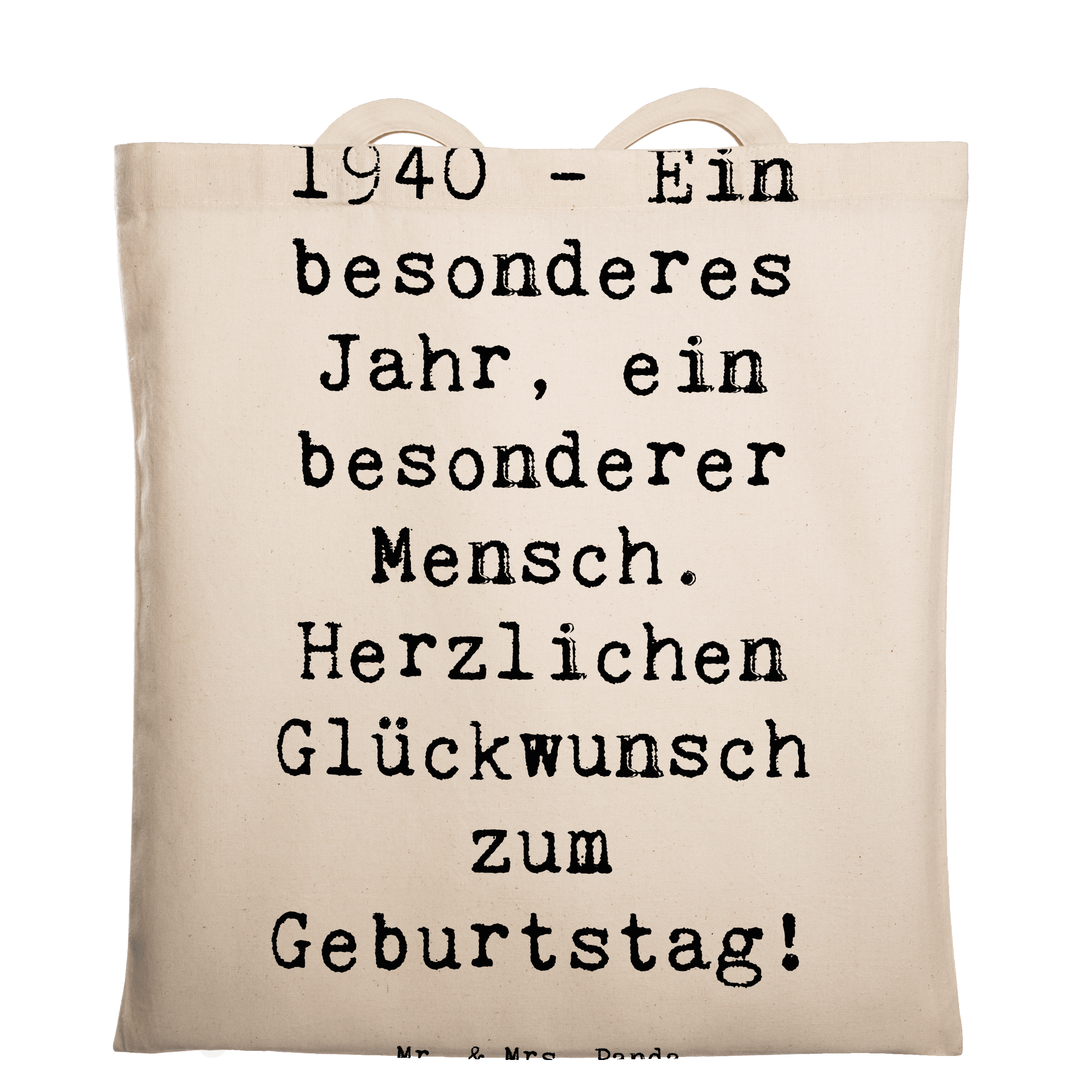 Tragetasche Spruch 1940 Geburtstag