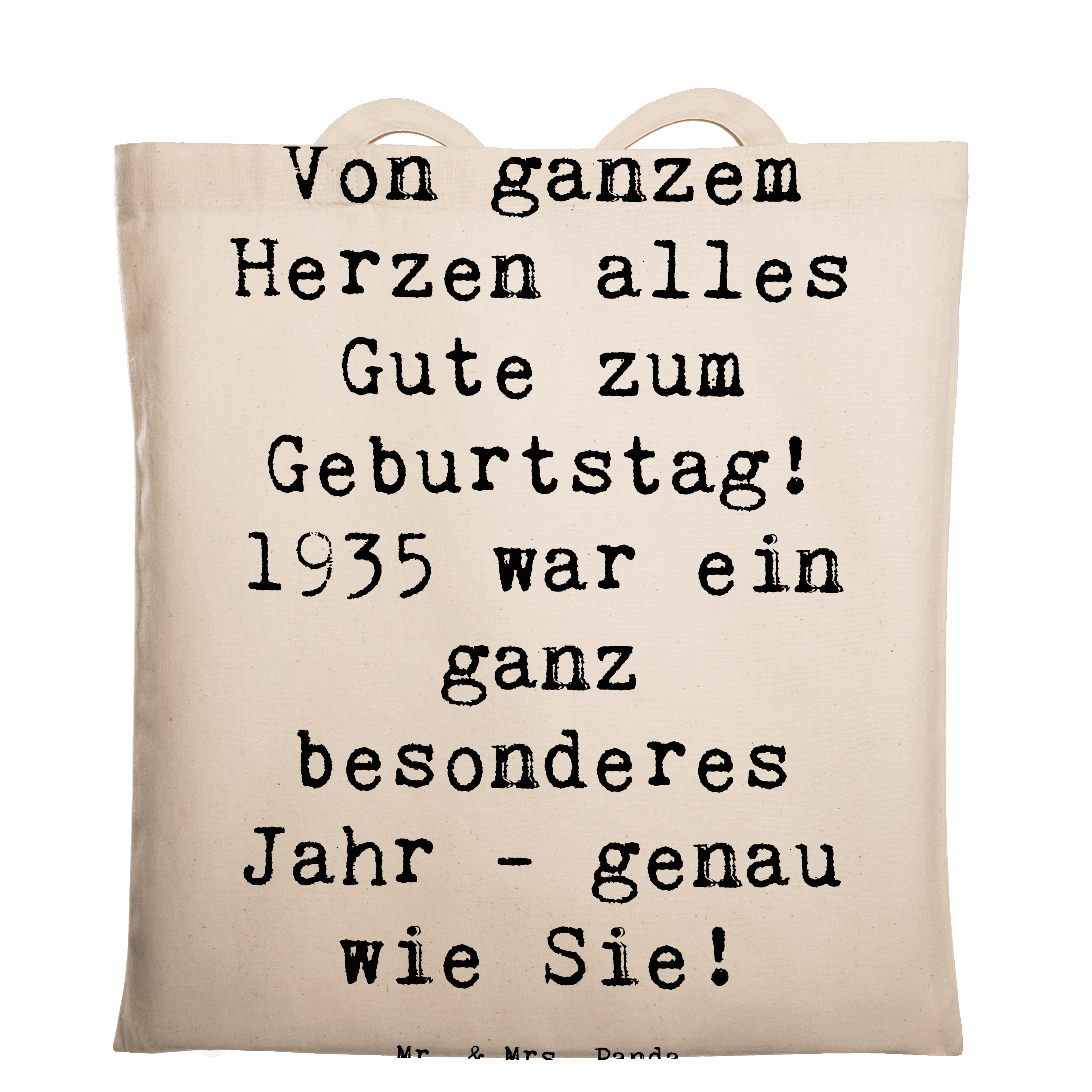 Tragetasche Spruch 1935 Geburtstag