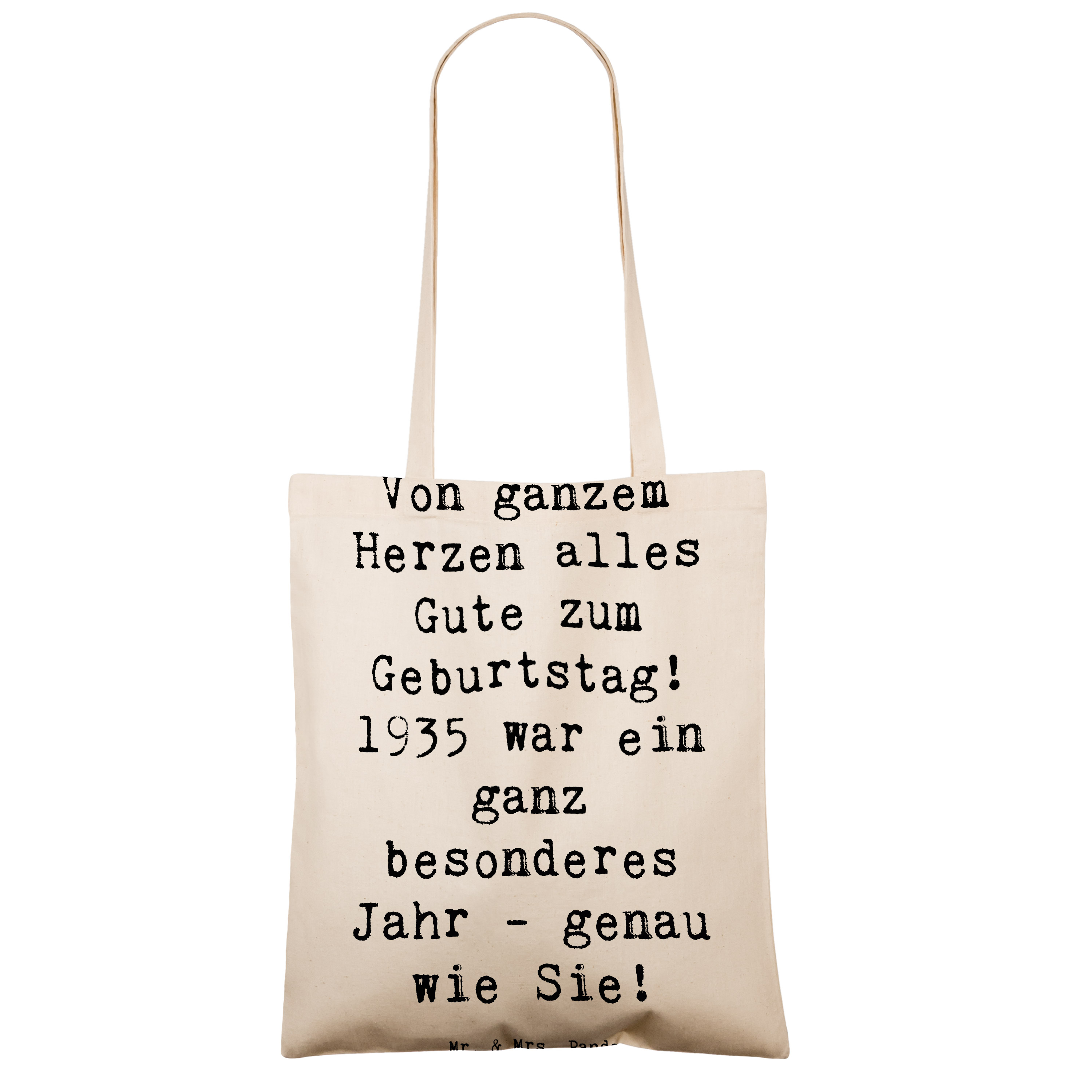 Tragetasche Spruch 1935 Geburtstag