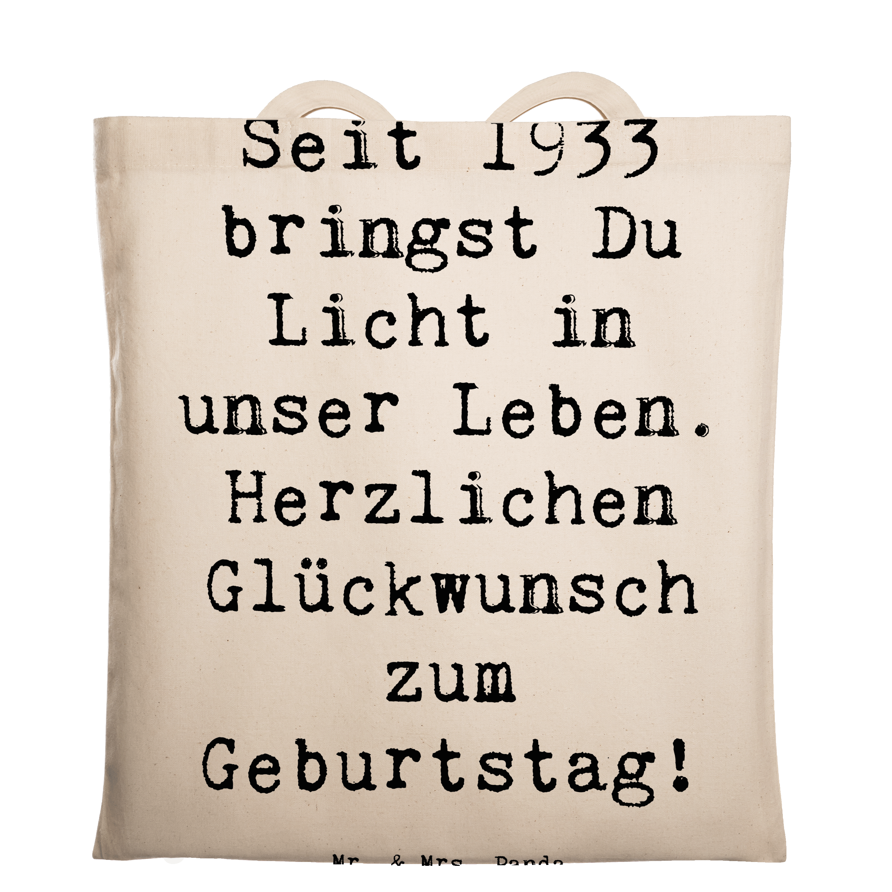 Tragetasche Spruch 1933 Geburtstag