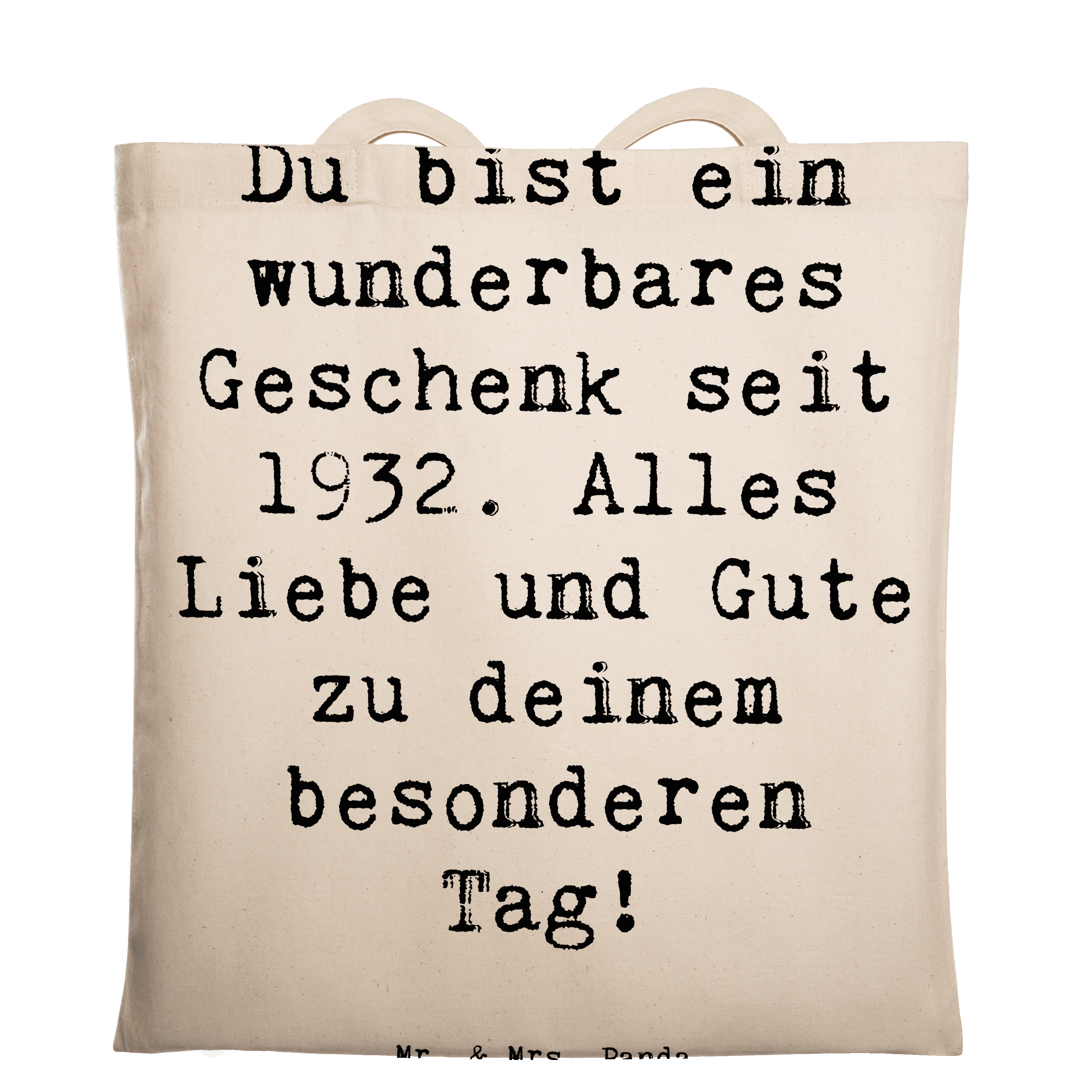 Tragetasche Spruch 1932 Geburtstag Geschenk