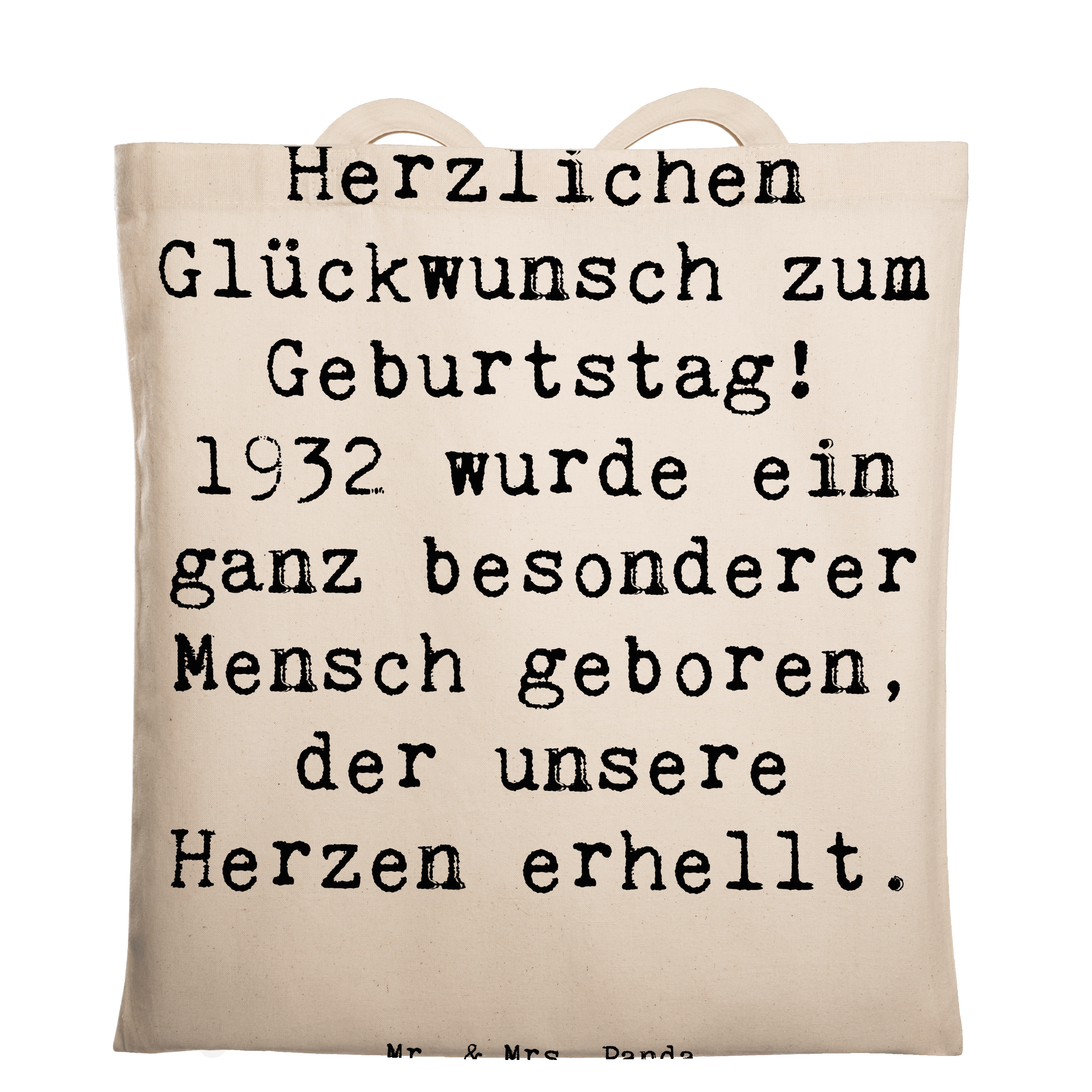 Tragetasche Spruch 1932 Geburtstag