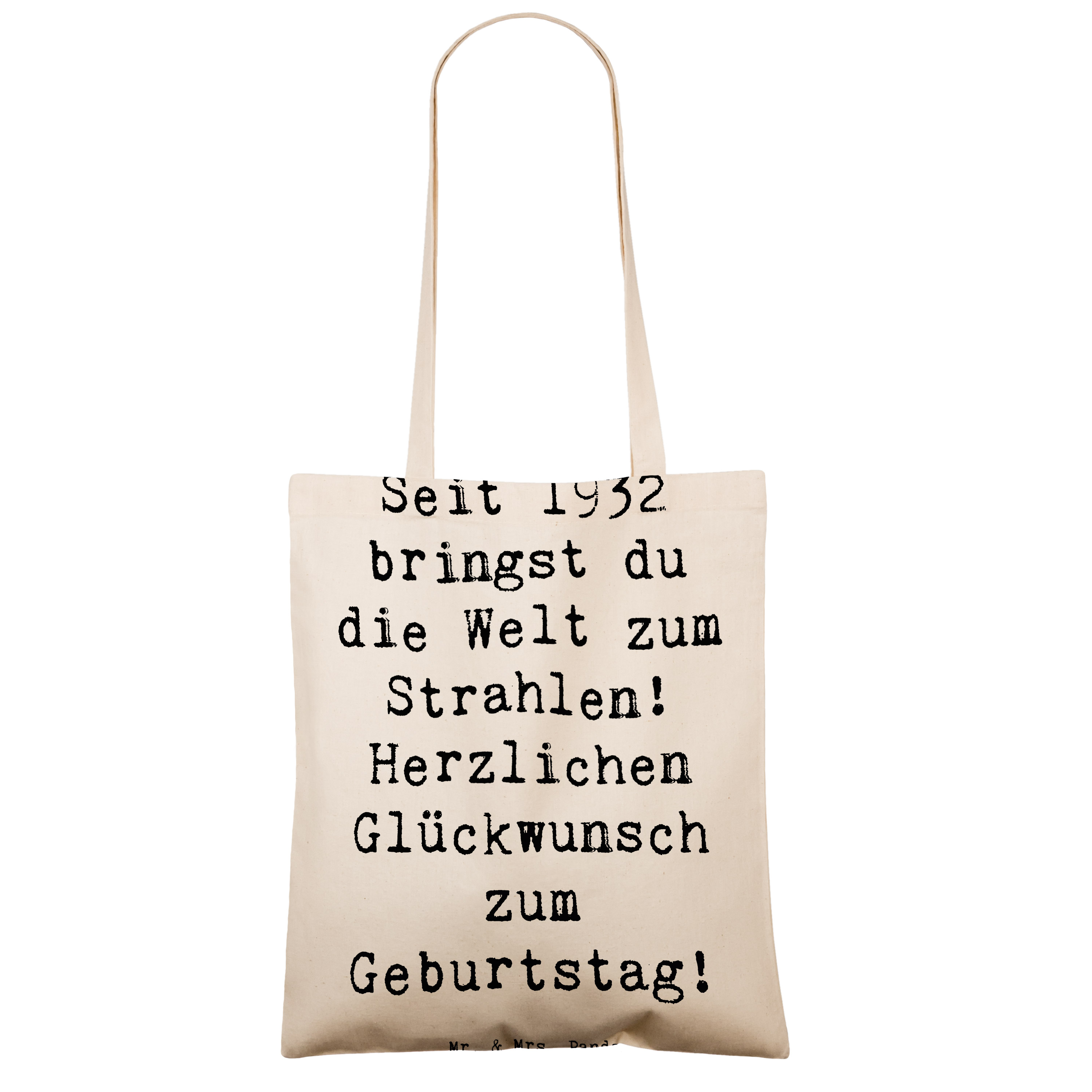 Tragetasche Spruch 1932 Geburtstag Strahlen