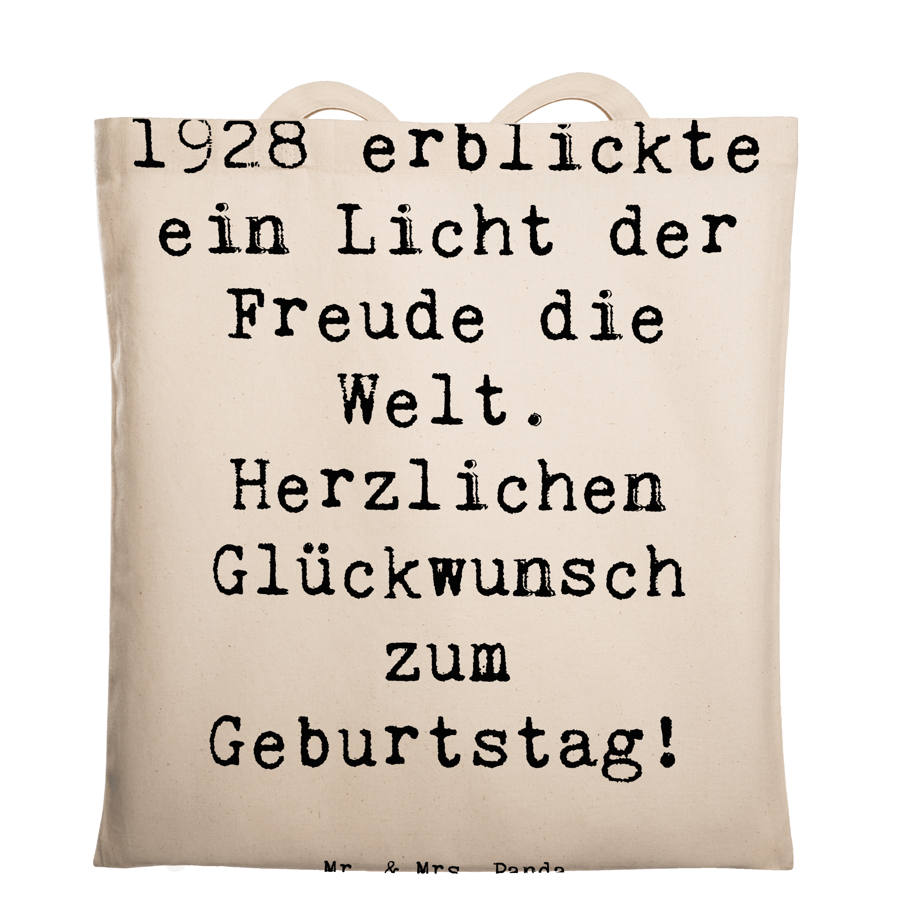 Tragetasche Spruch 1928 Geburtstag Freude