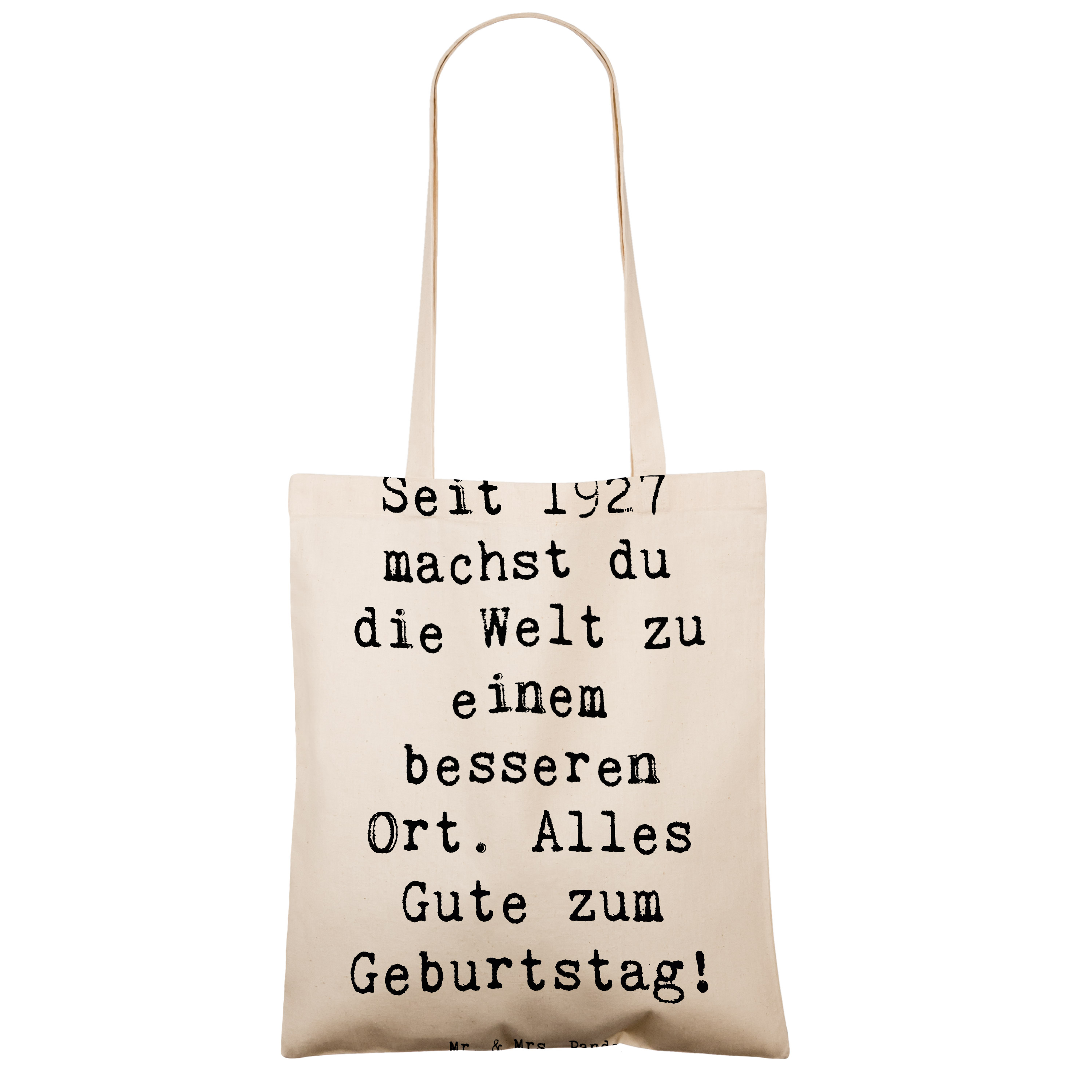 Tragetasche Spruch 1927 Geburtstag