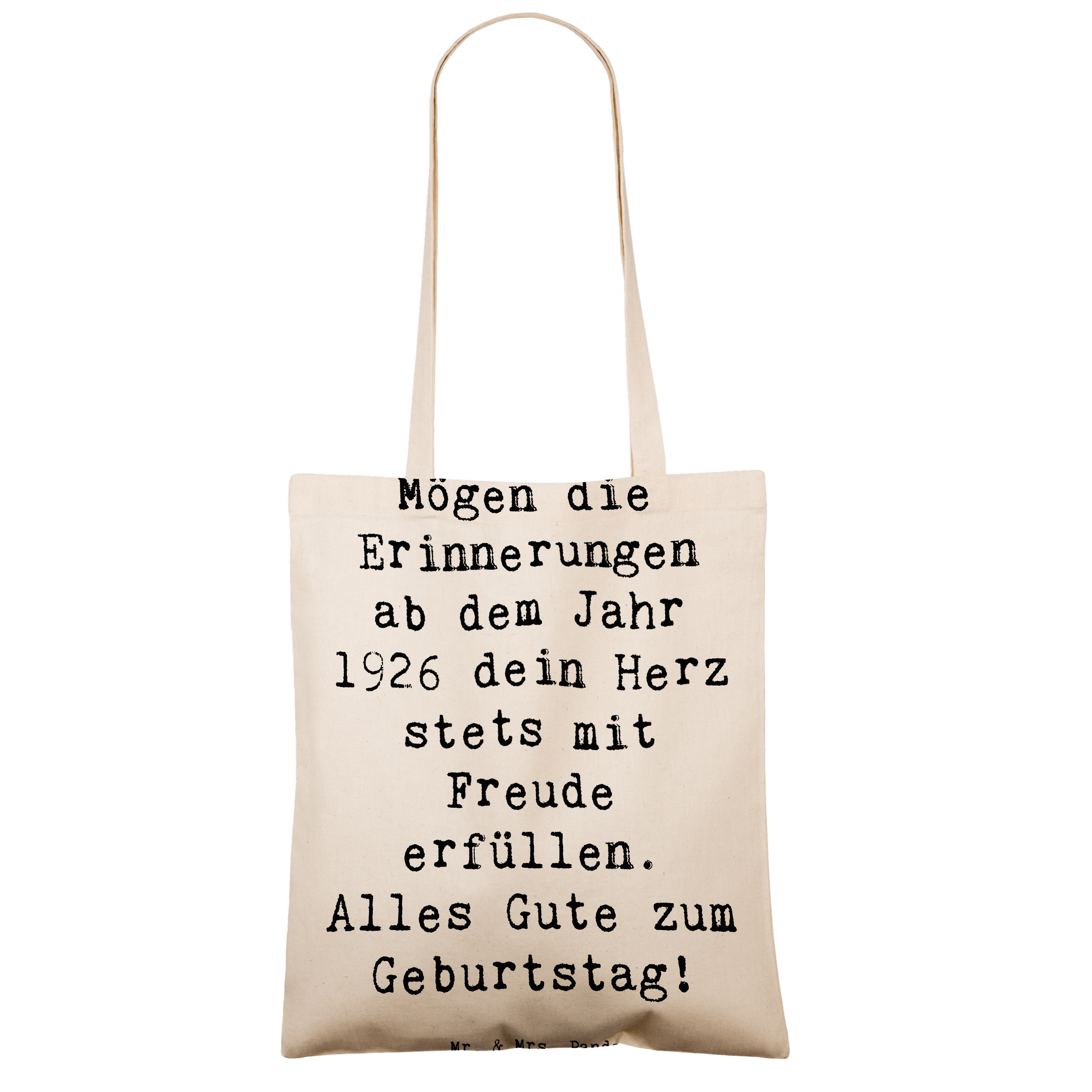 Tragetasche Spruch 1926 Geburtstag