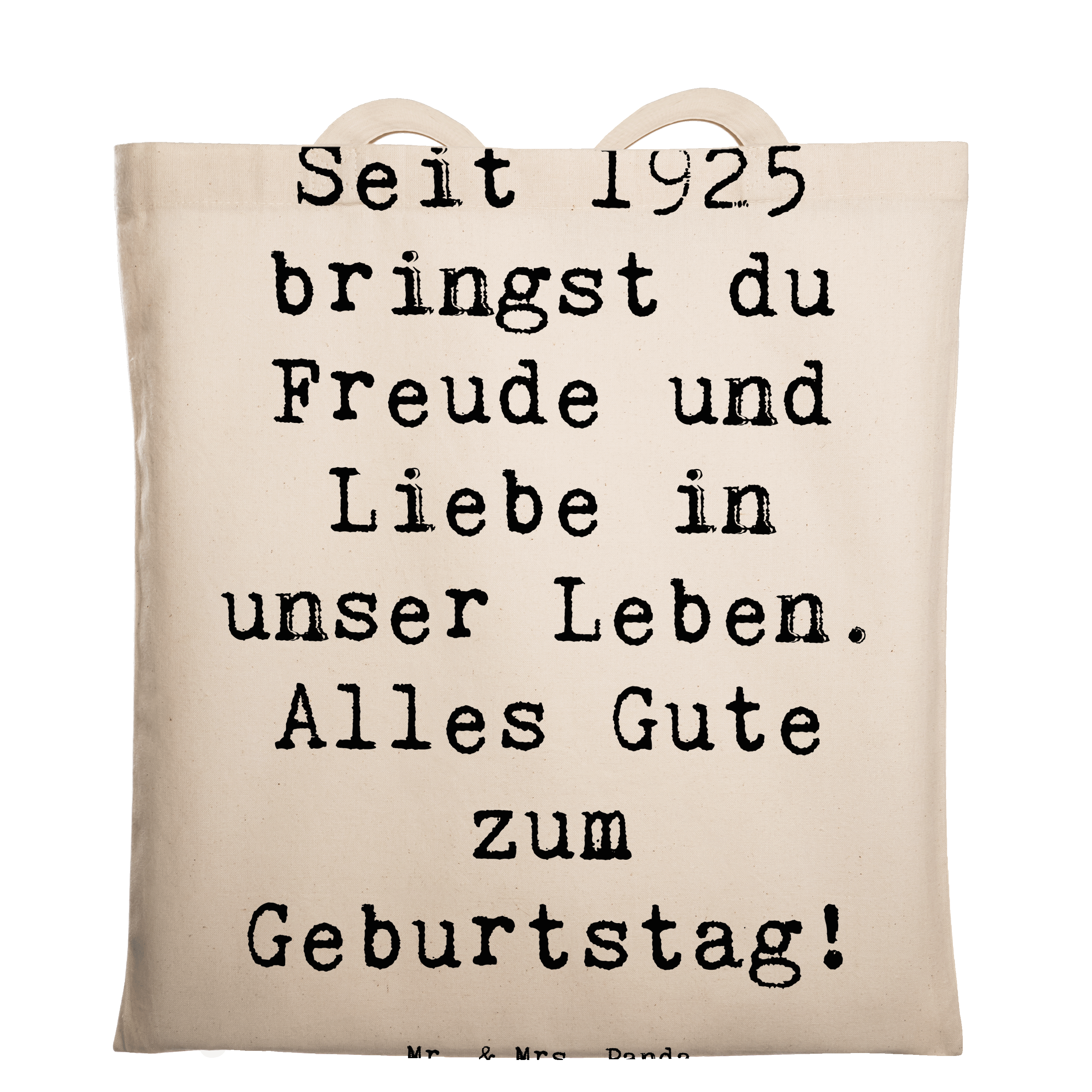 Tragetasche Spruch 1925 Geburtstag Freude