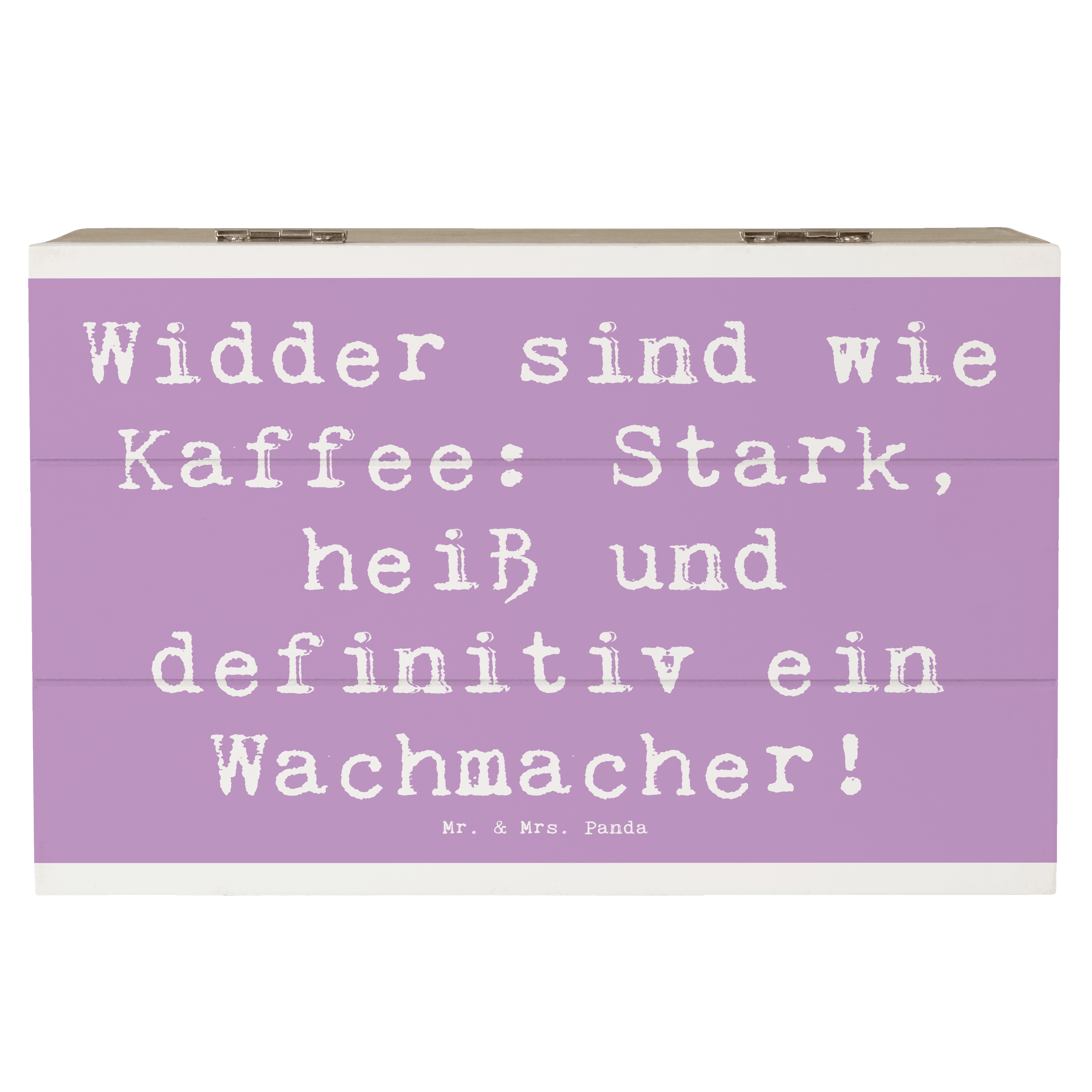 Holzkiste Spruch Widder Power