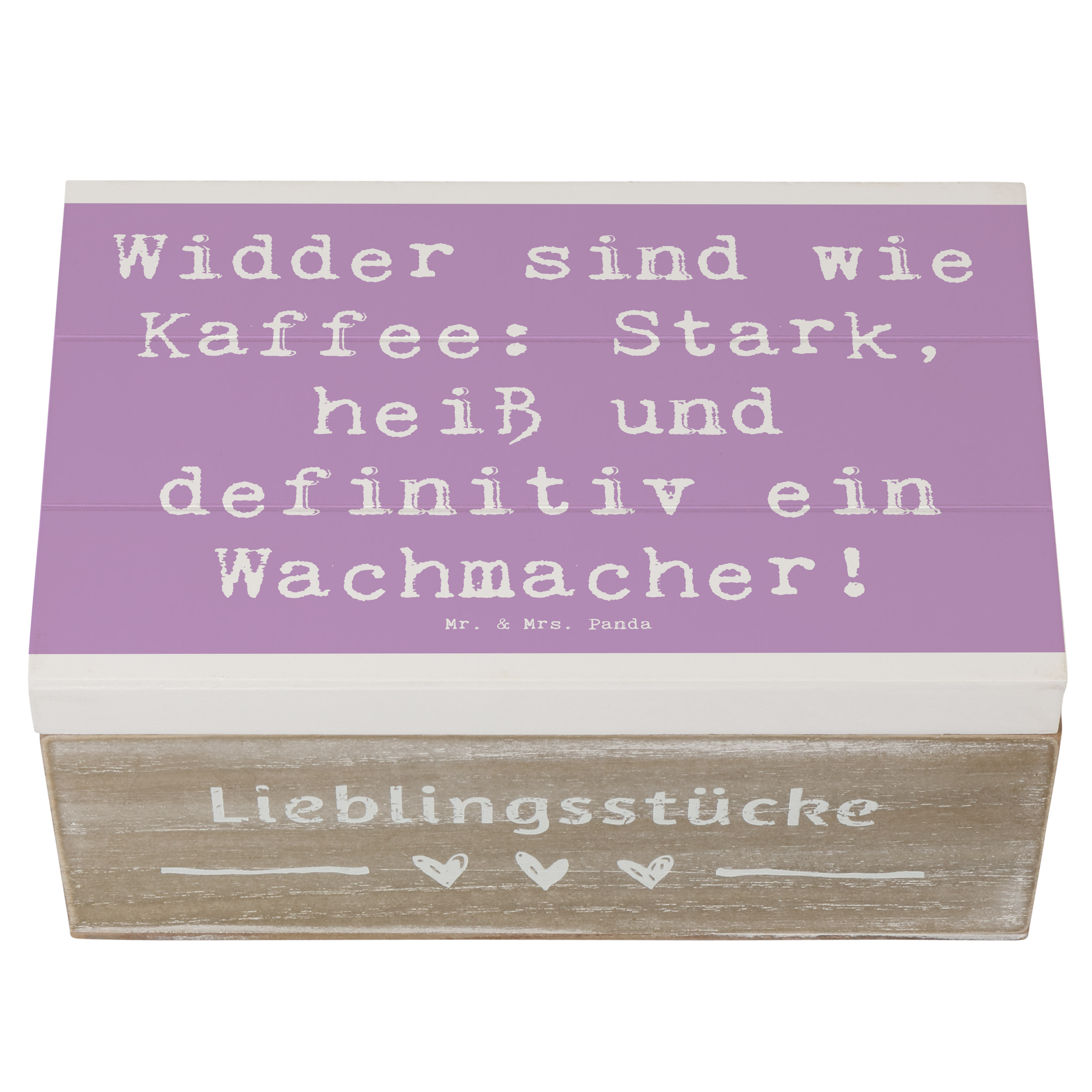 Holzkiste Spruch Widder Power