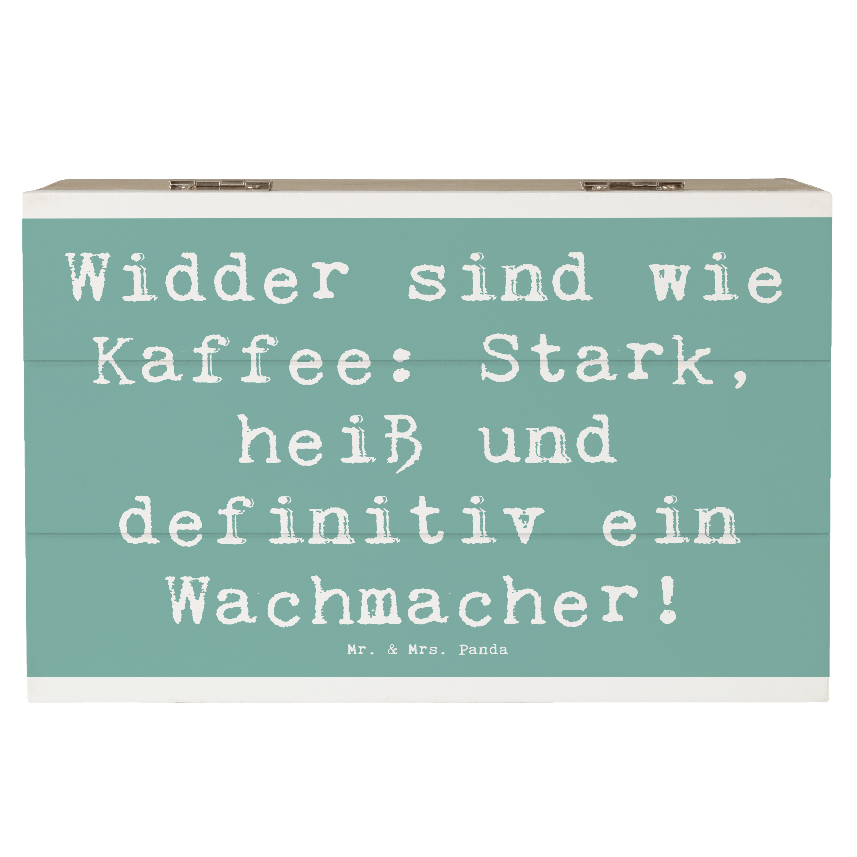 Holzkiste Spruch Widder Power