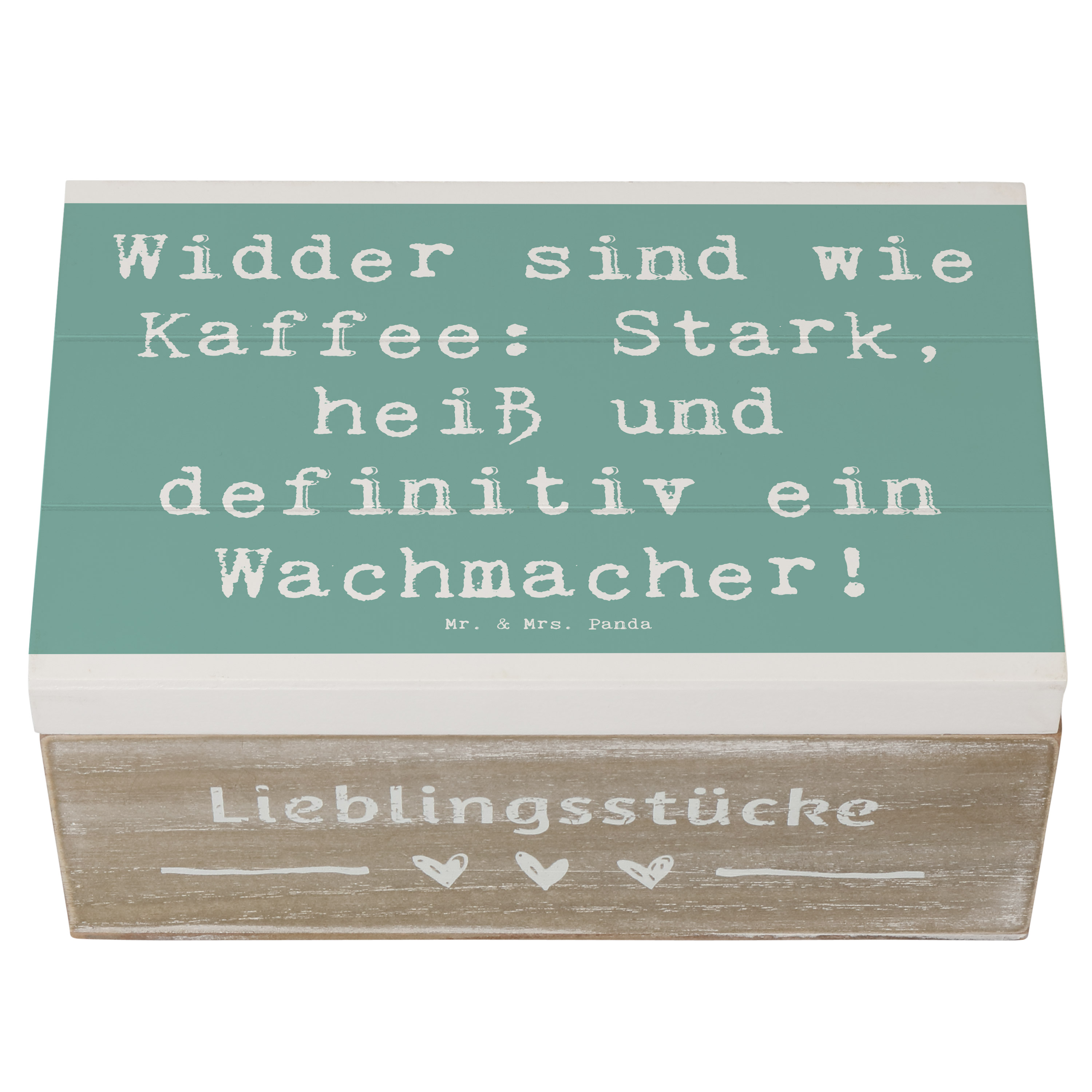 Holzkiste Spruch Widder Power