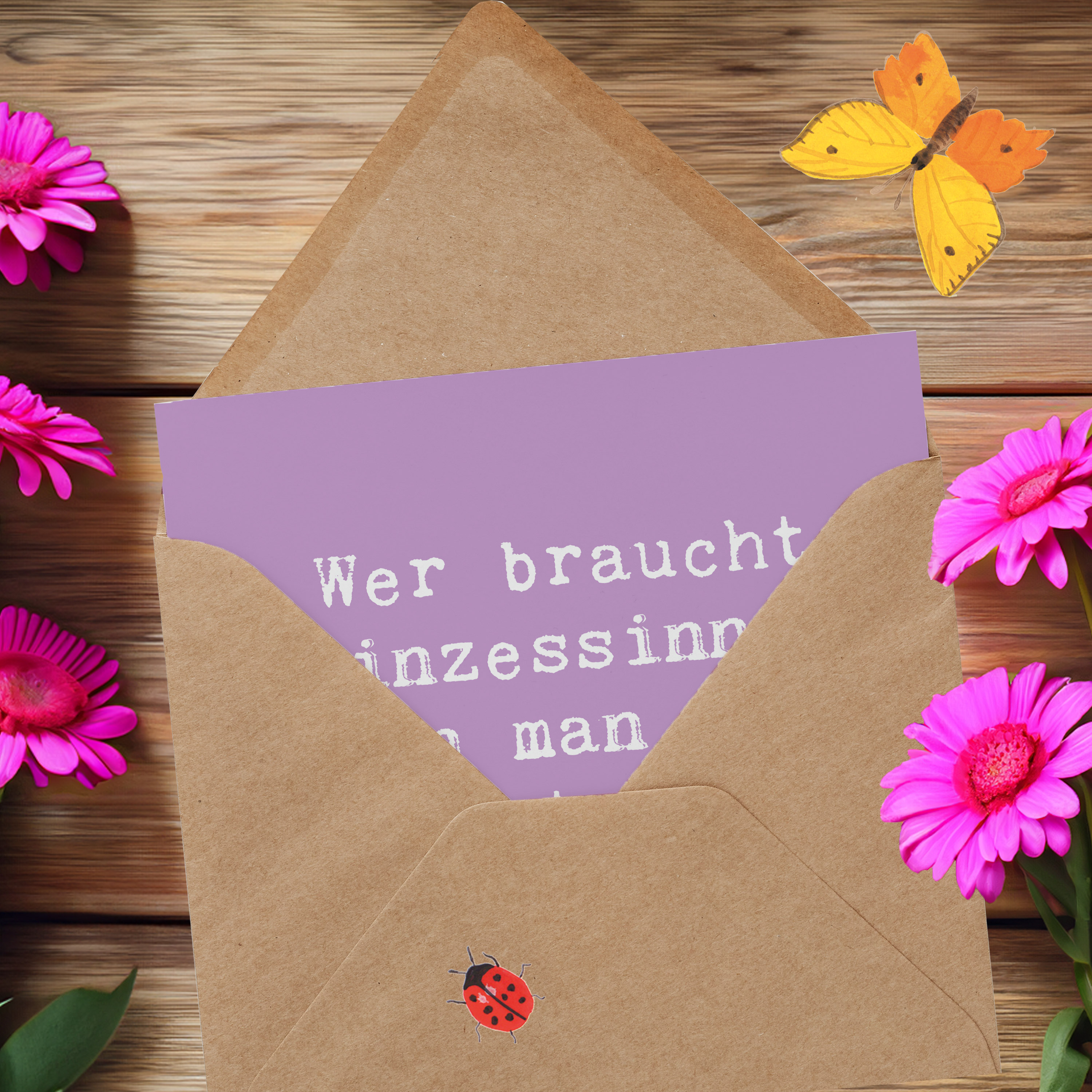 Deluxe Karte Spruch Bonustochter - Geschenk besondere Beziehung Klappkarte - Bild 8 von 15