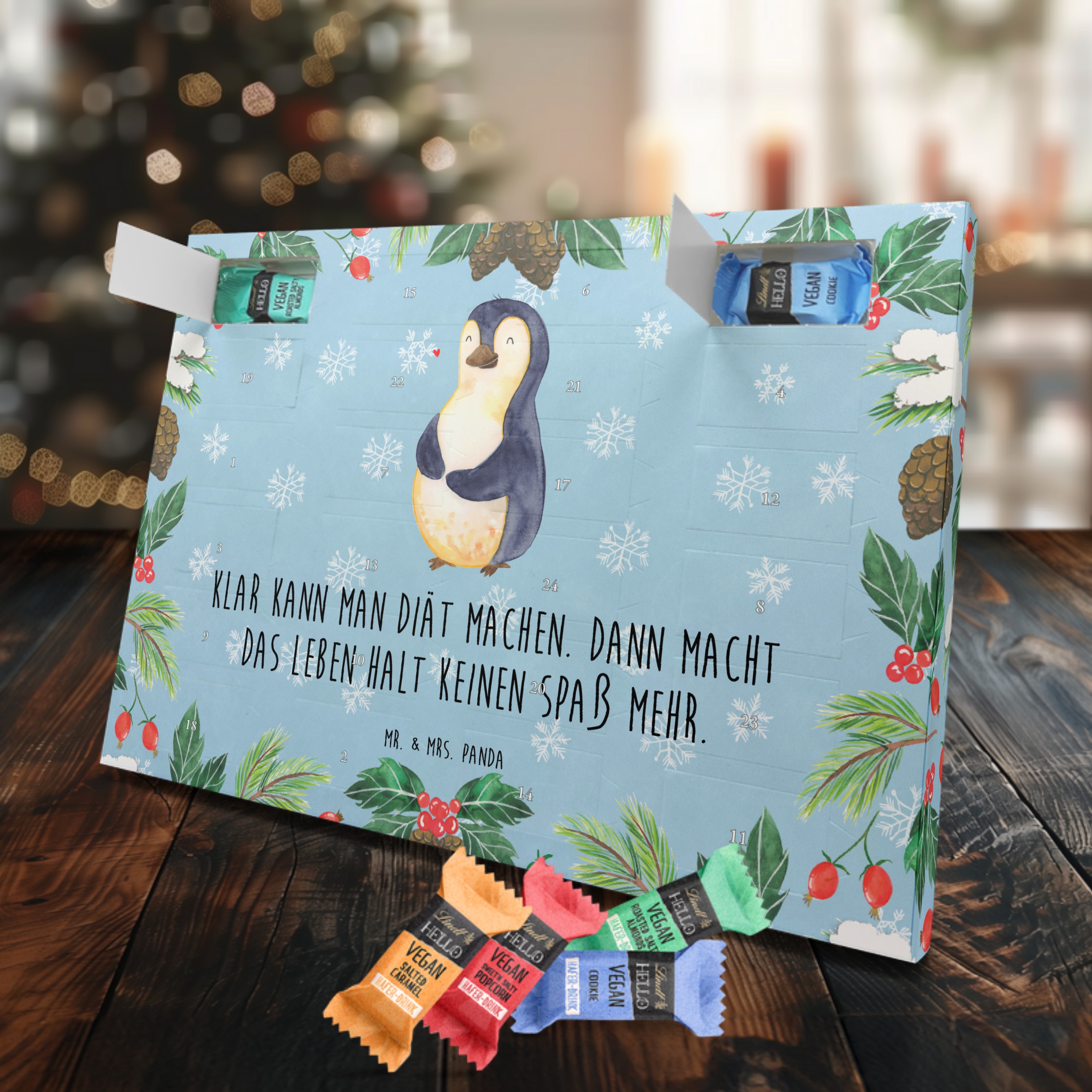 Veganer Adventskalender Pinguin Diät