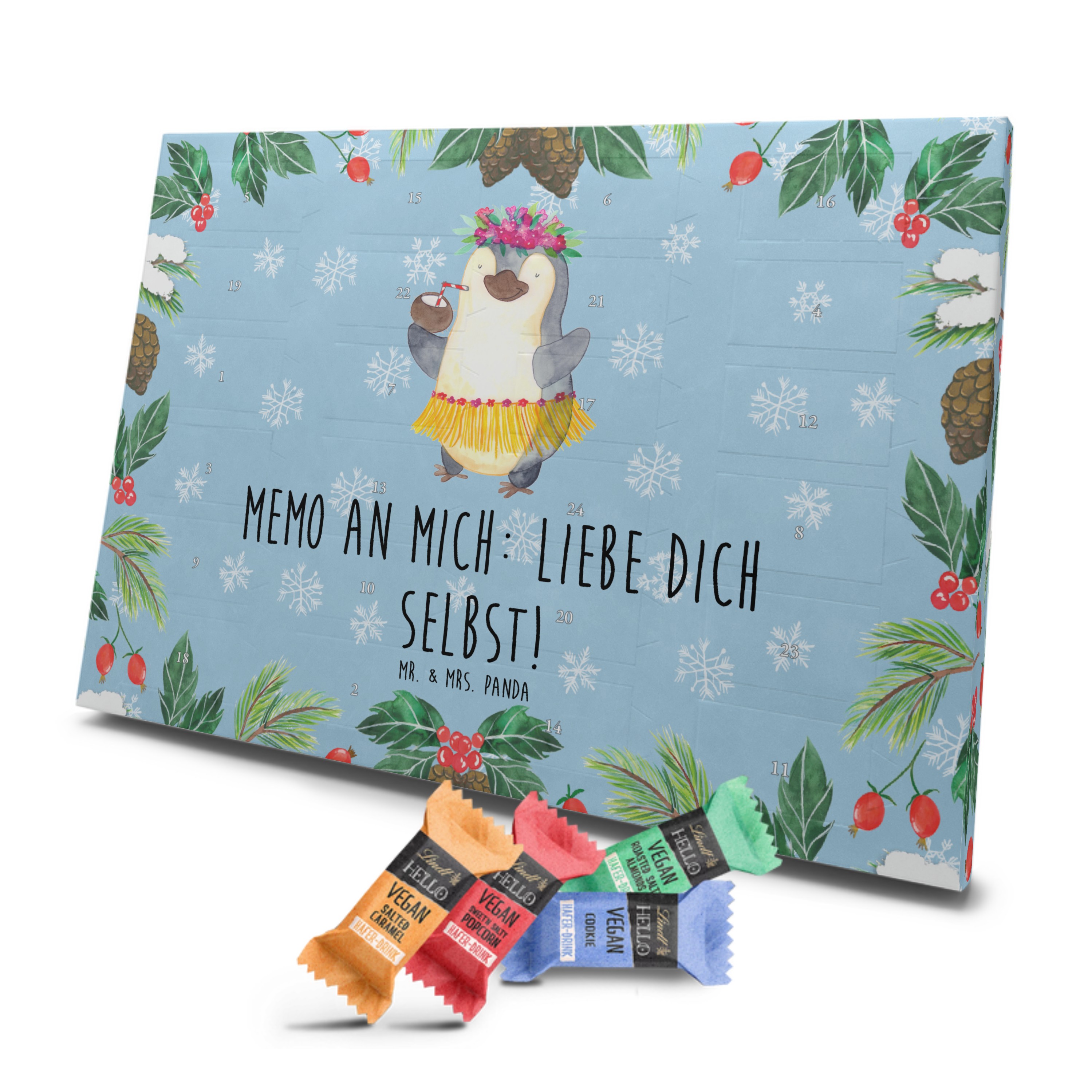 Veganer Adventskalender Pinguin Kokosnuss