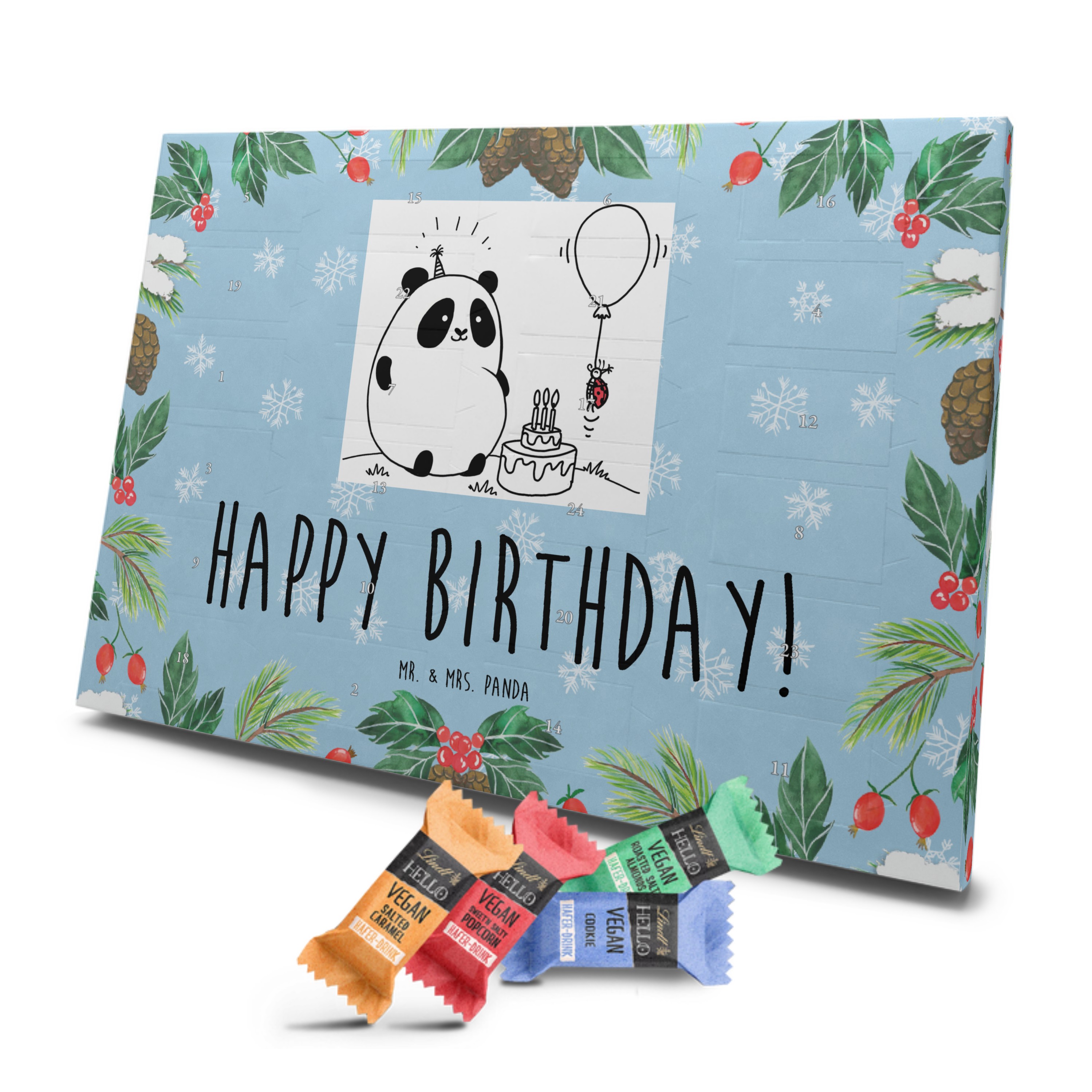 Veganer Adventskalender Panda Geburtstag