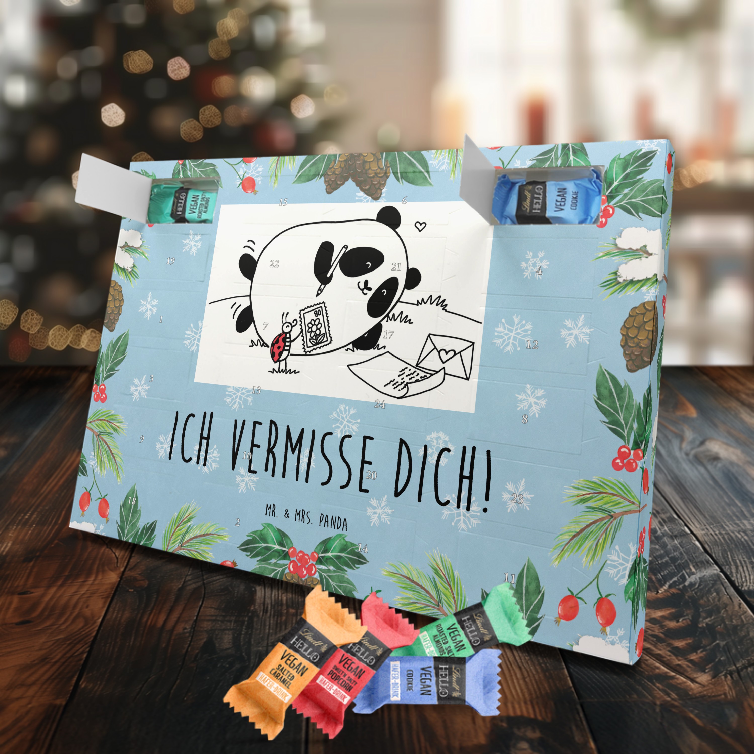 Veganer Adventskalender Panda Vermissen