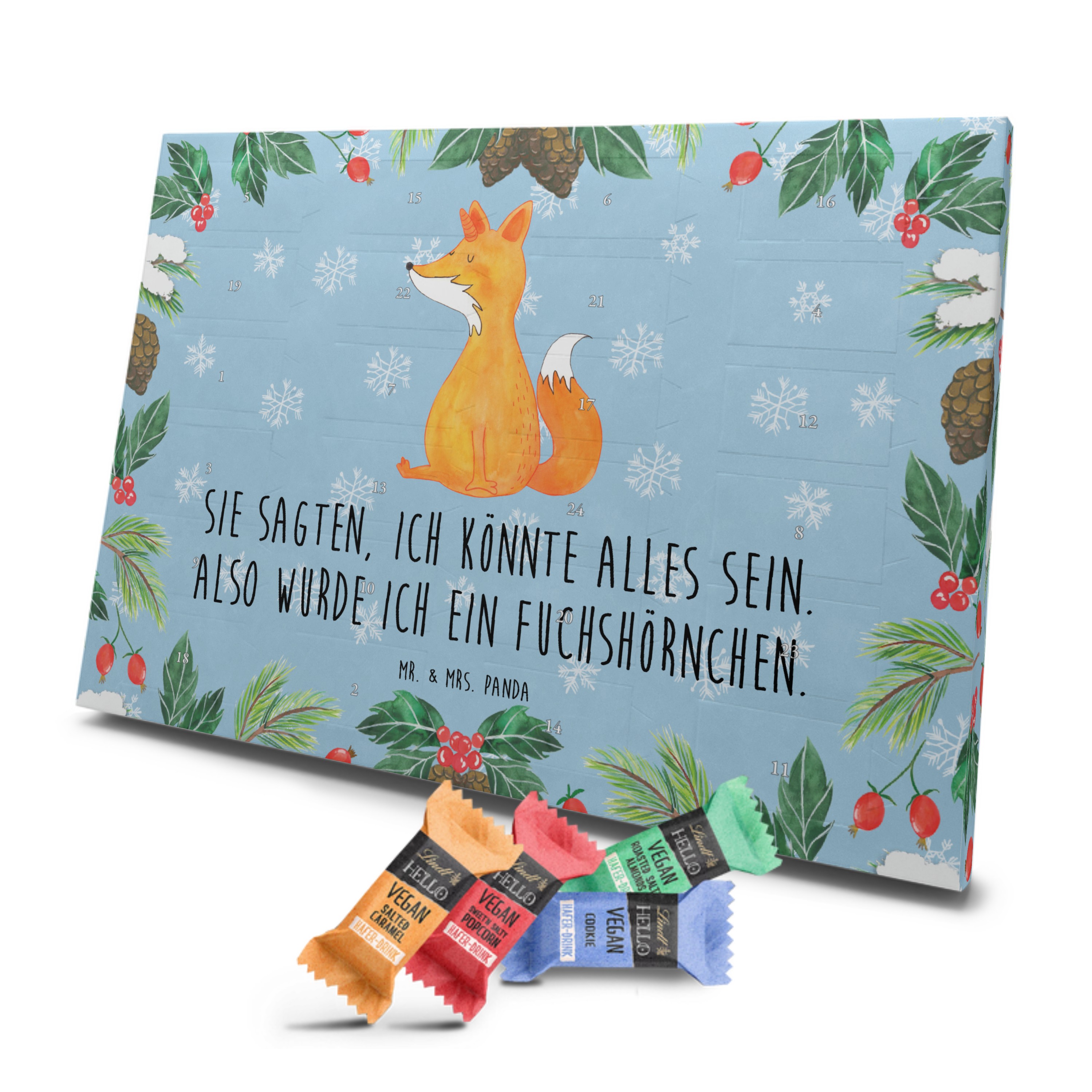 Veganer Adventskalender Einhorn Wunsch