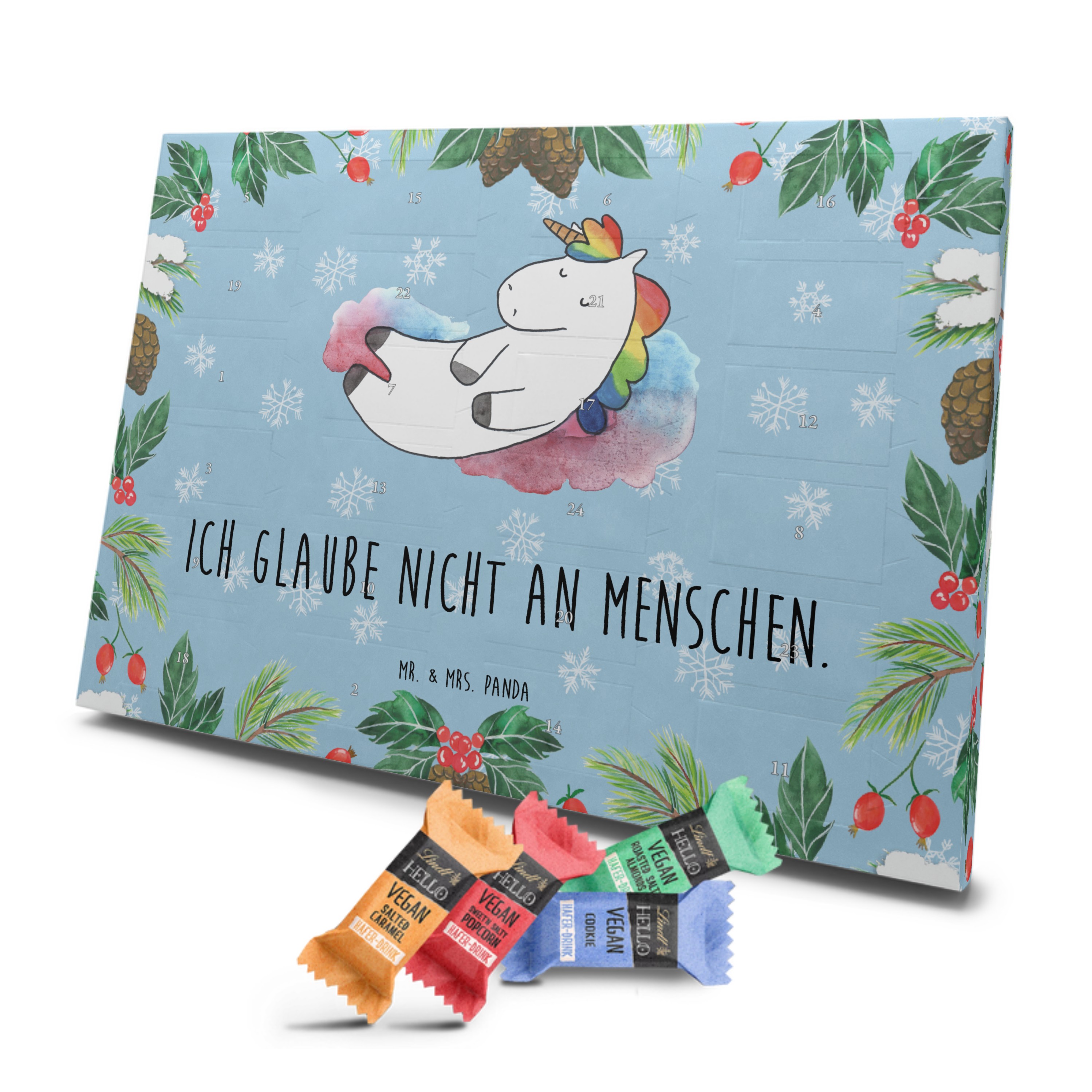 Veganer Adventskalender Einhorn Wolke 7