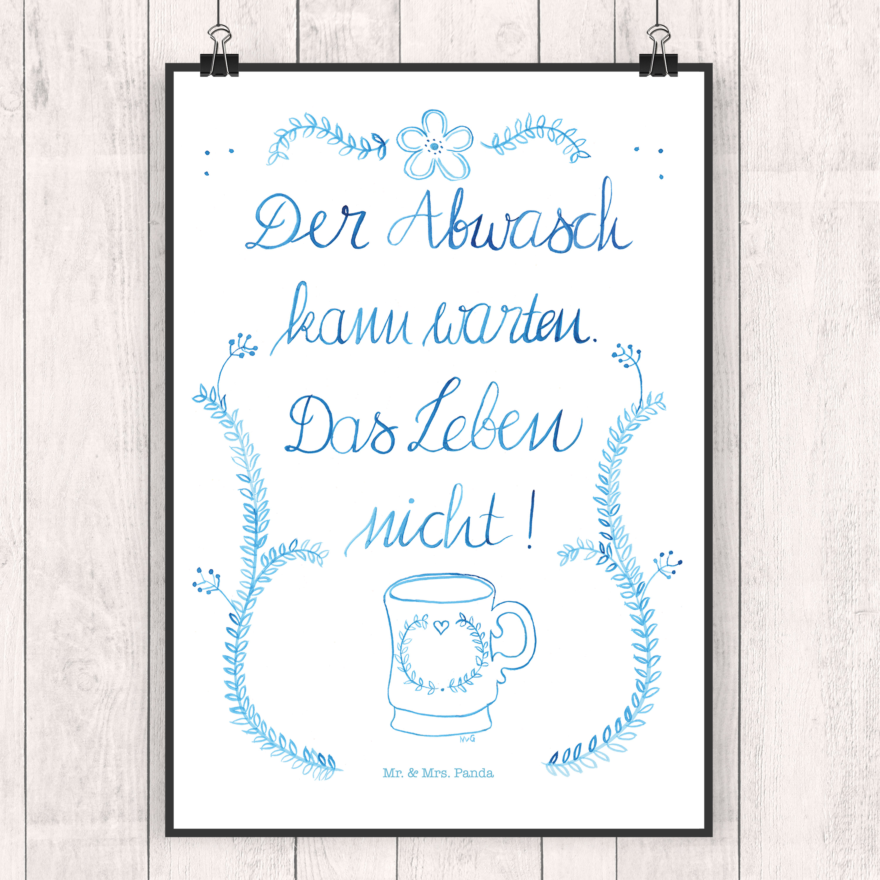 Poster Der Abwasch kann warten