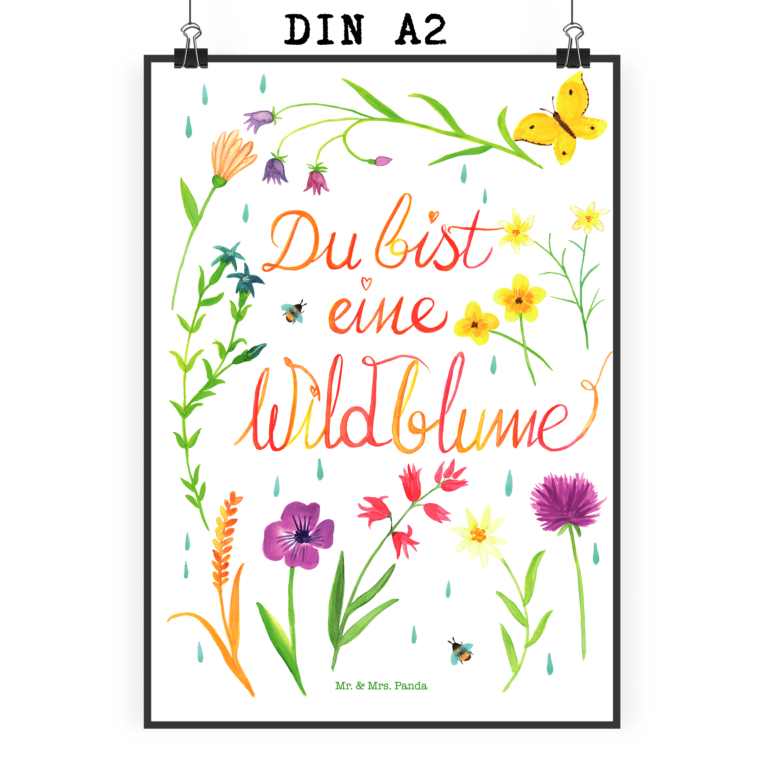 Poster Du bist eine Wildblume