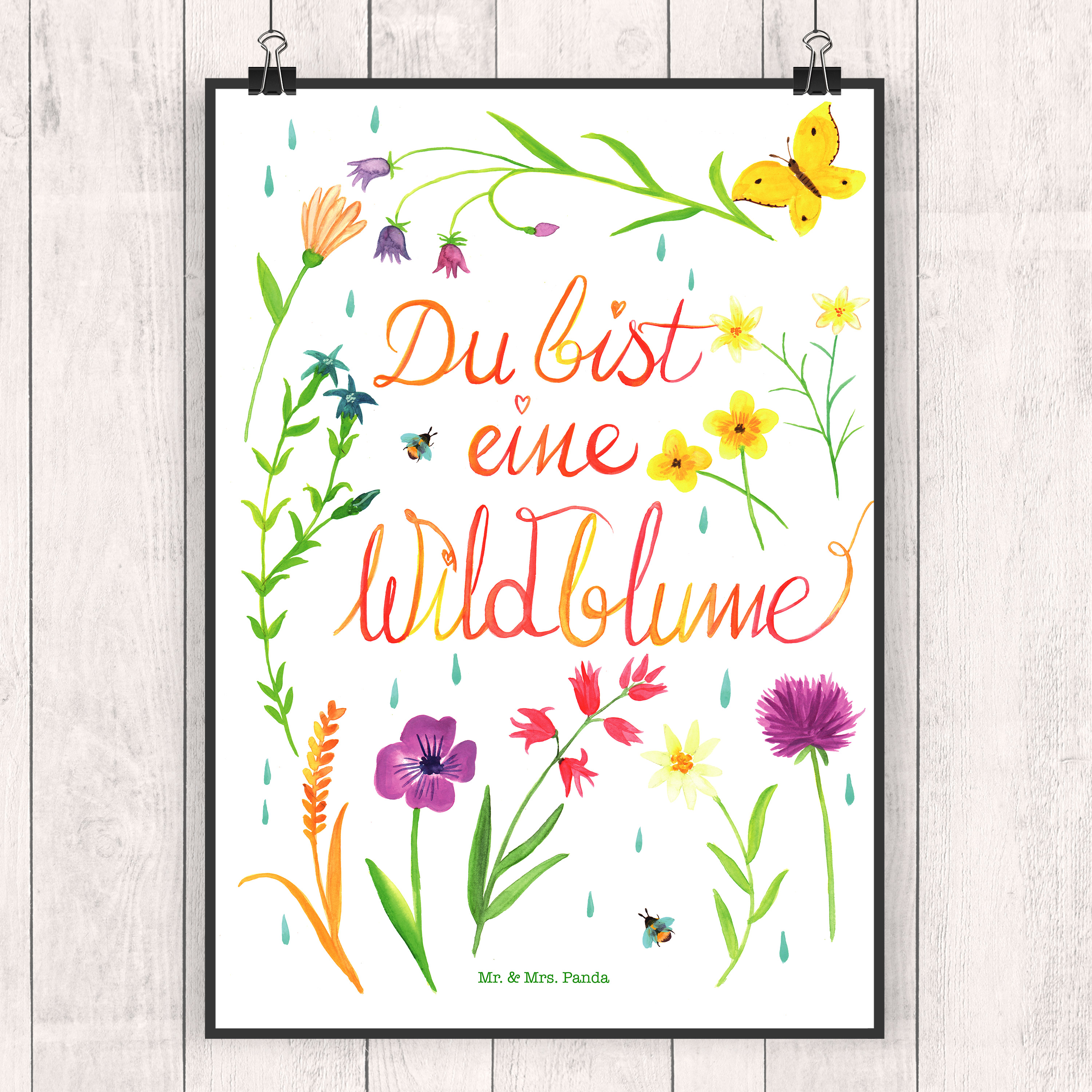 Poster Du bist eine Wildblume