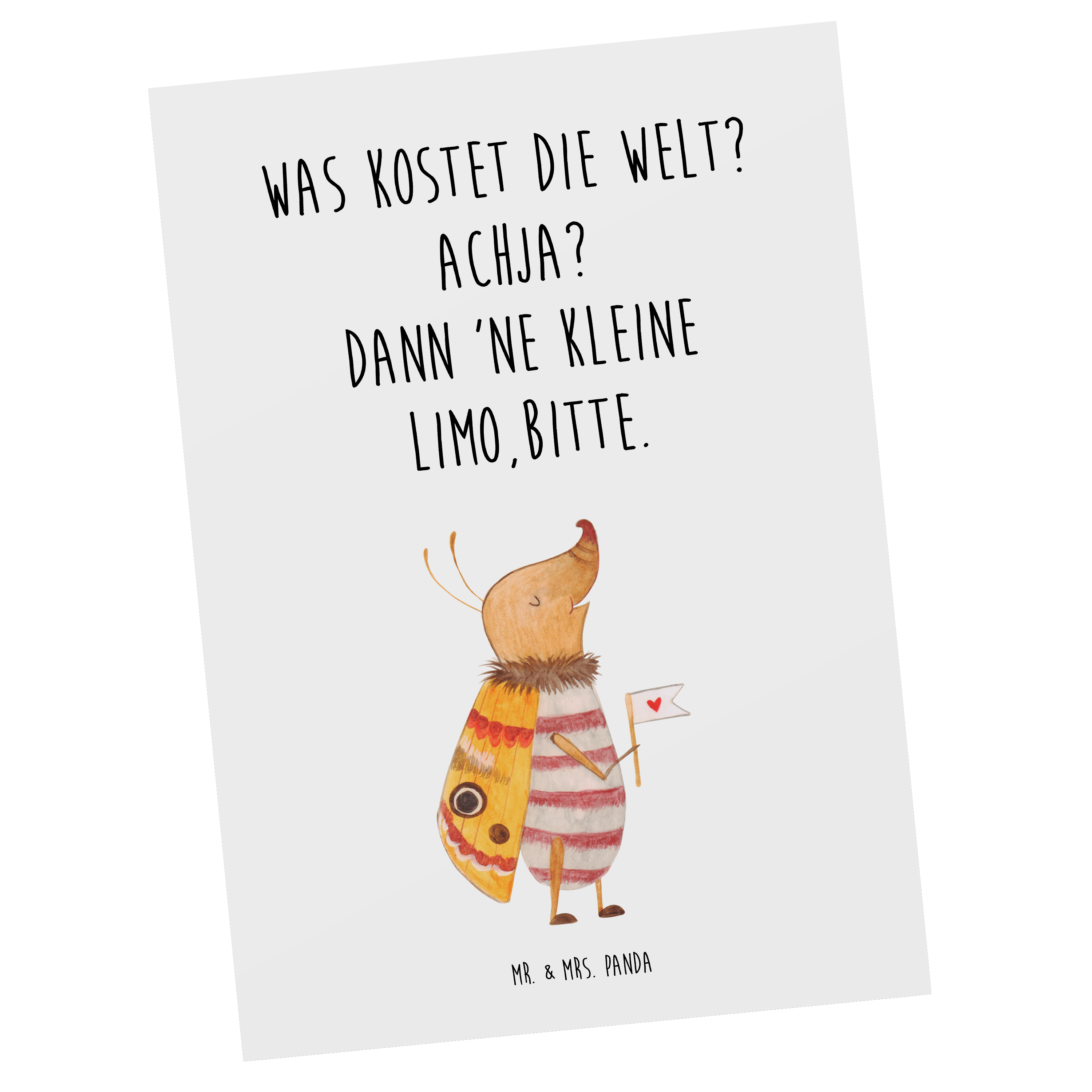 Postkarte Nachtfalter Fähnchen - Geschenk Grußkarte Spruch witzig Ansichtskarten - Bild 11 von 20