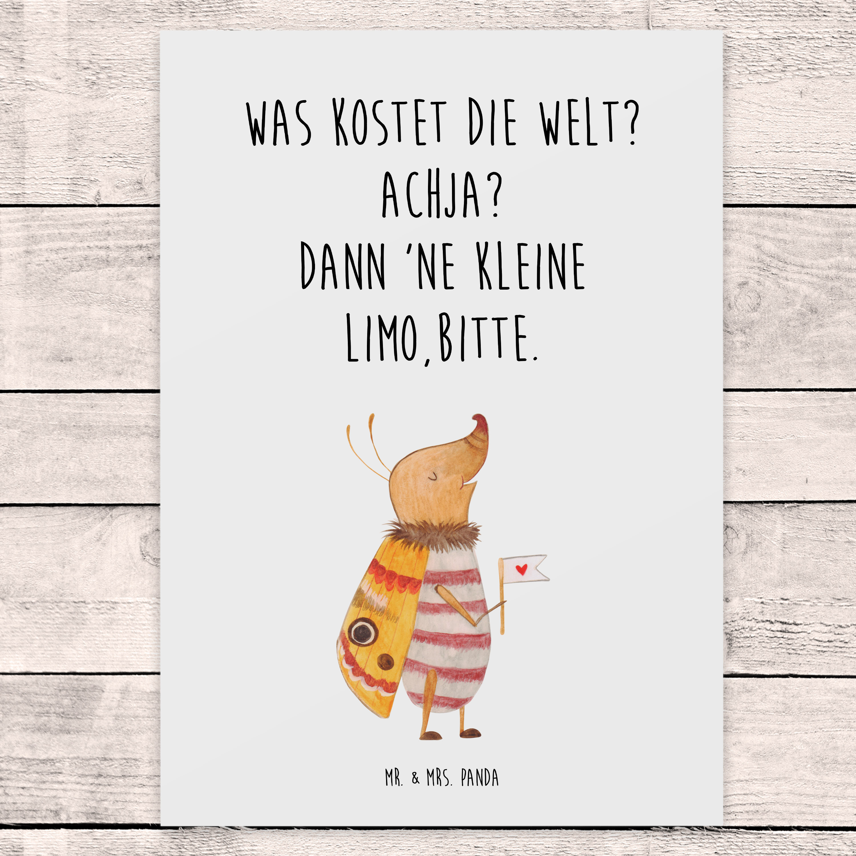 Postkarte Nachtfalter Fähnchen - Geschenk Grußkarte Spruch witzig Ansichtskarten - Bild 12 von 20