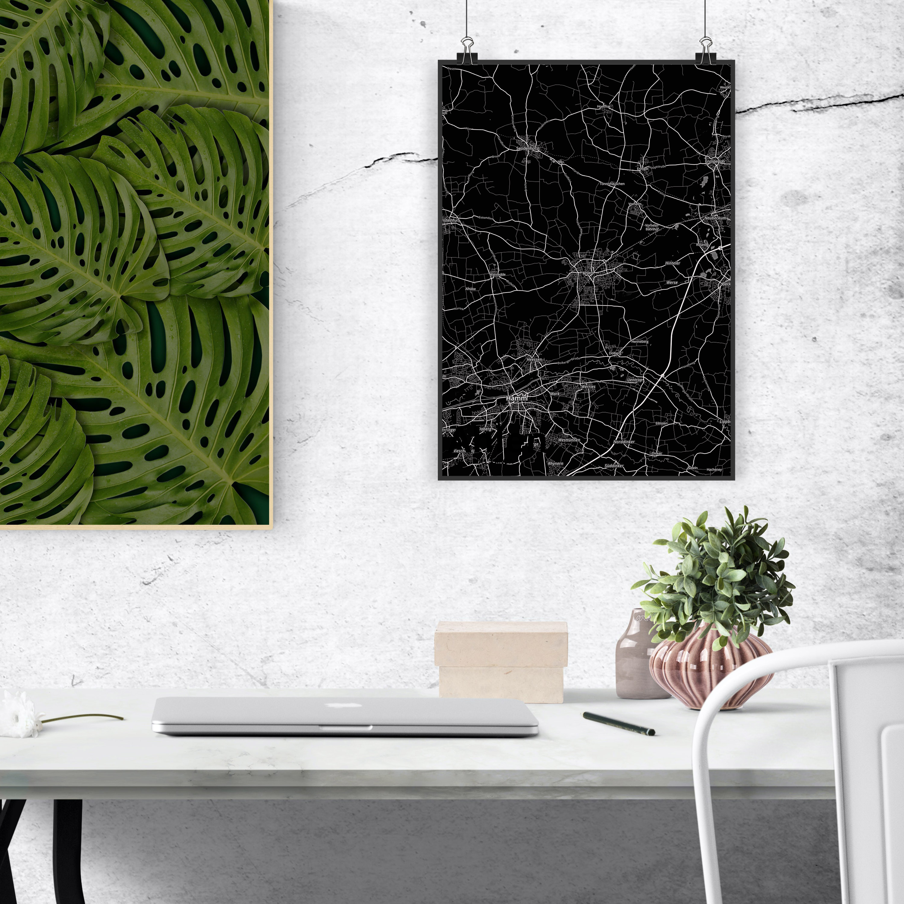 DIN A4 Poster Ahlen - Geschenk Stadt Kunstdruck Ort Wandposter Dorf Kinderposter - Bild 2 von 2