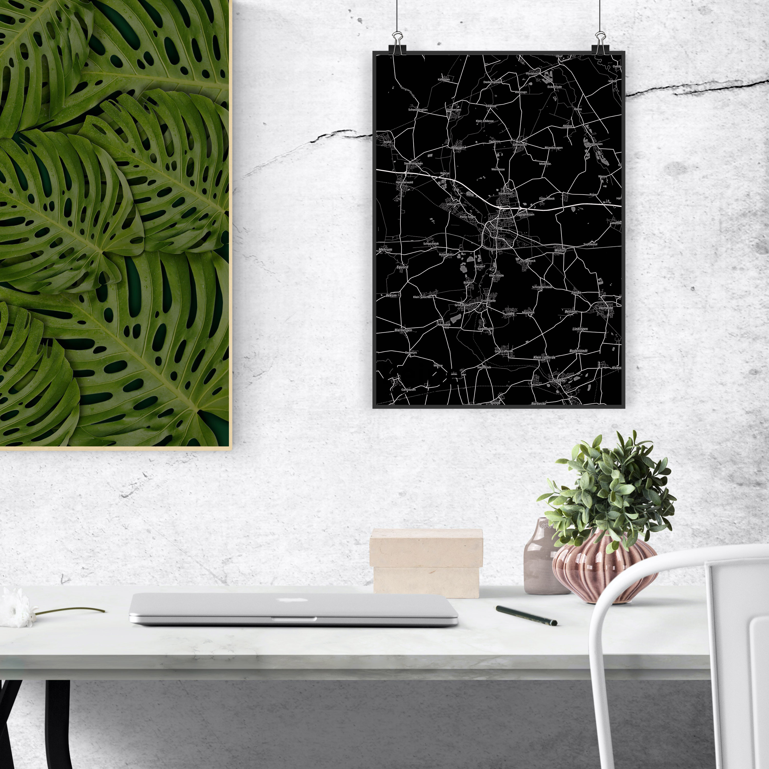 DIN A4 Poster Peine - Geschenk Stadt Dorf Karte Landkarte Map Stadtplan Bild Ort - Bild 4 von 10