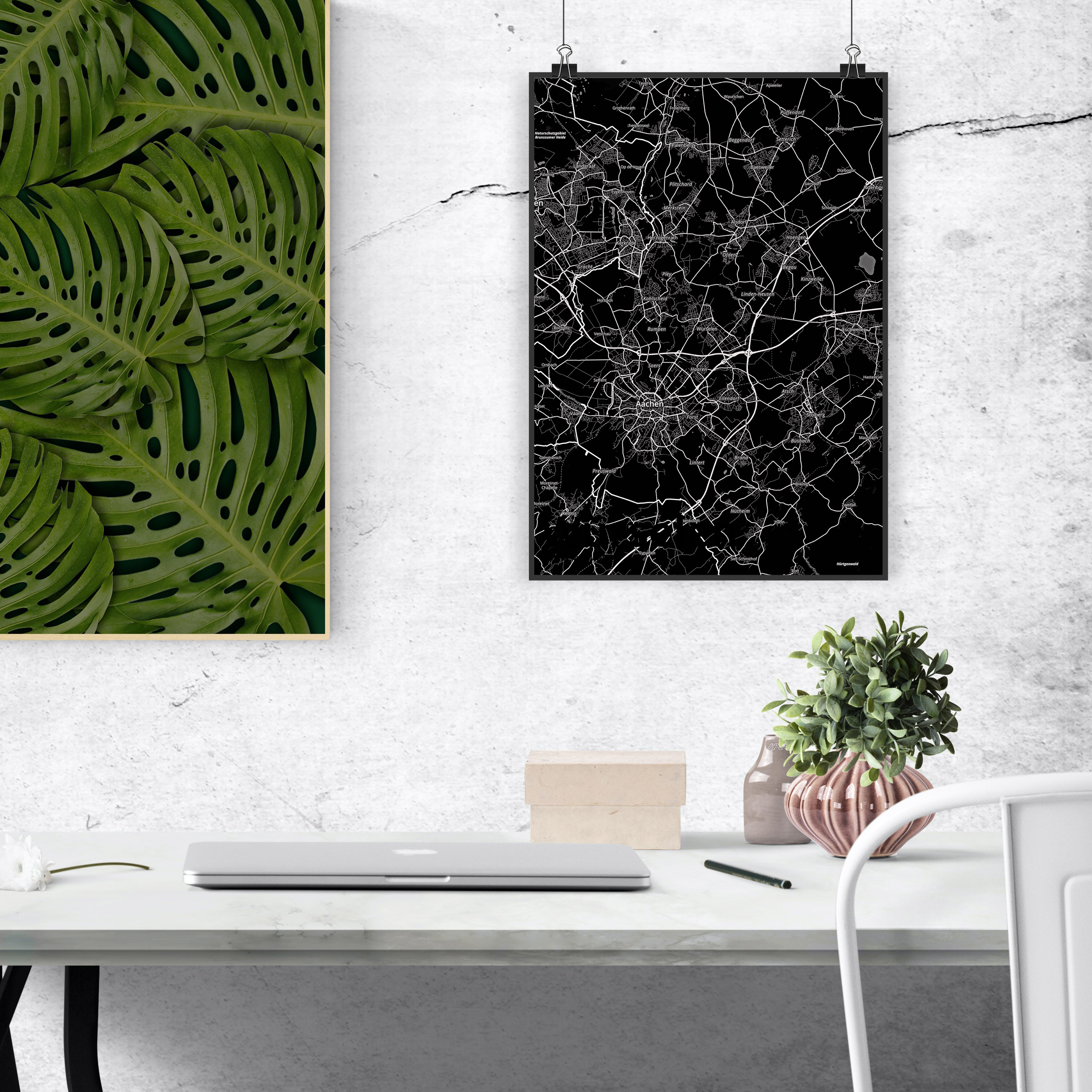DIN A2 Poster Würselen - Geschenk Kunstdruck Stadt Posterdruck Ort Städte Dorf - Bild 2 von 2
